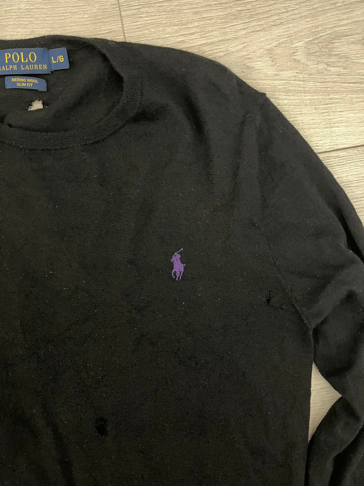 Polo Ralph Lauren Ralph Lauren Distressed Sweater Size US L / EU 52-54 / 3 - 2 Thumbnail