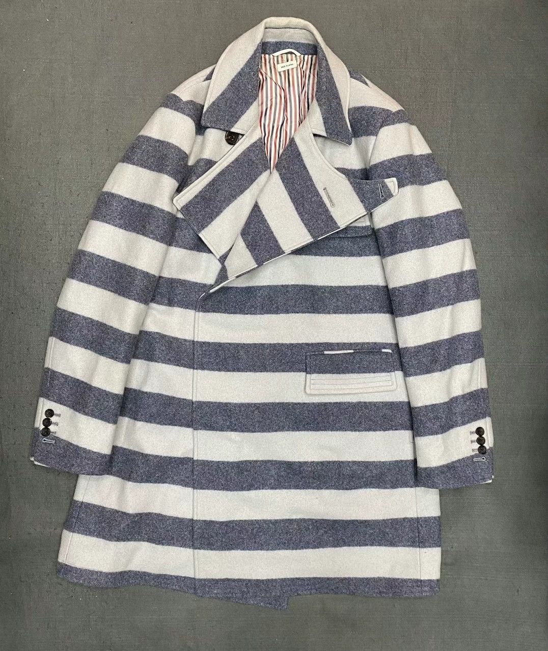 Thom Browne Thom Browne TB Striped Coat 9/10 Size 2 Size M / US 6-8 / IT 42-44 - 1 Thumbnail