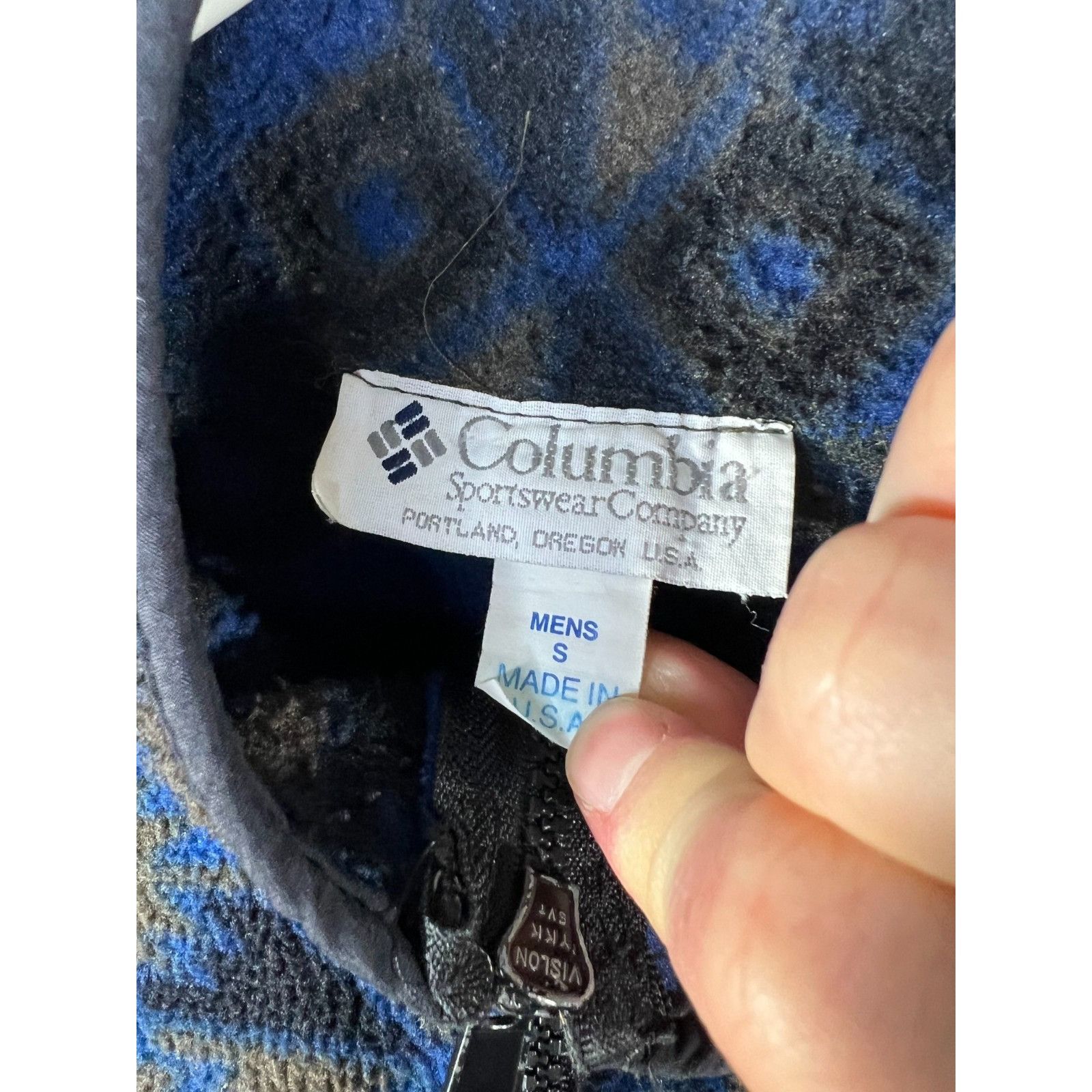 Columbia Vintage Columbia Fleece Mens S Aztec Quarter Zip 90s Outdoor Size US S / EU 44-46 / 1 - 6 Thumbnail