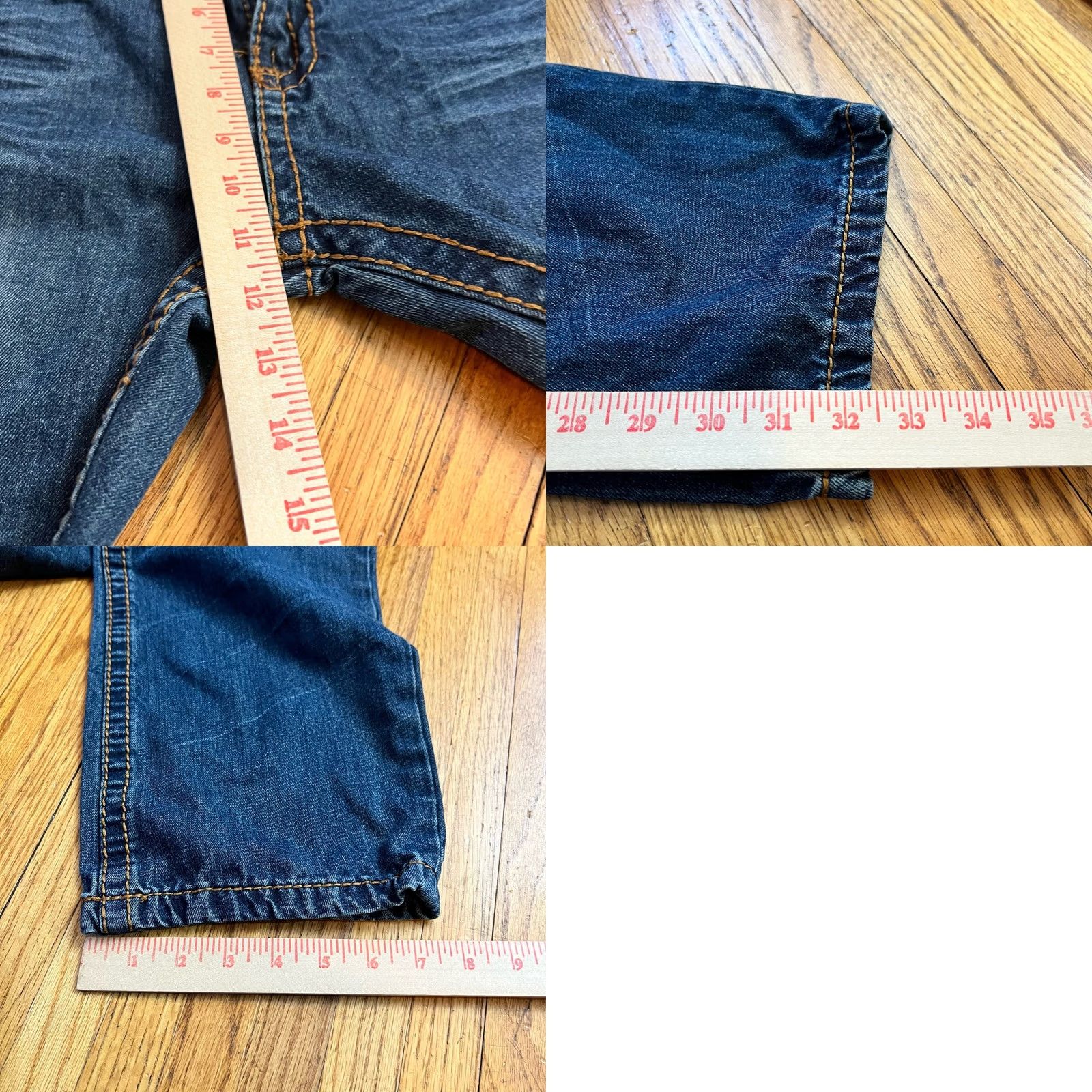 Vintage Parish Jeans Mens 42 Blue Baggy Thick Stitch Flap Pocket Skate Distressed Size US 42 / EU 58 - 8 Thumbnail