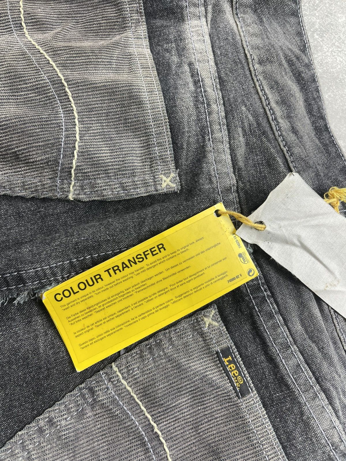 Lee Y2K Lee Black Denim Leather Details Maxi Skirt Vintage Size 32" / US 10 / IT 46 - 15 Thumbnail