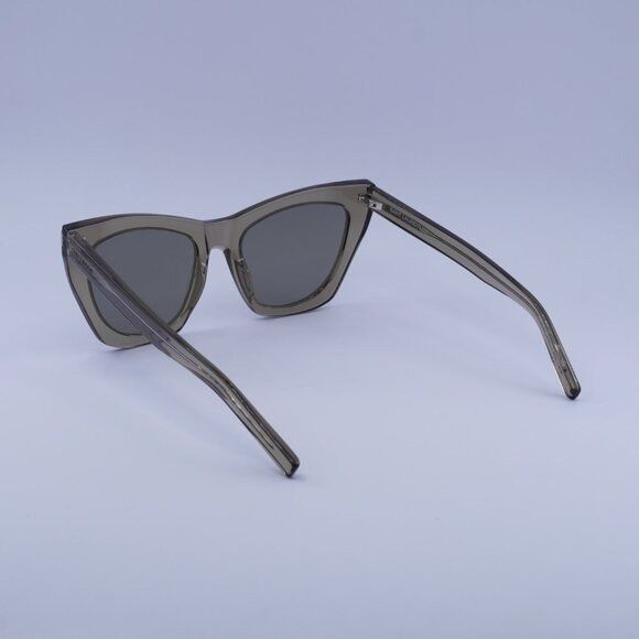 Saint Laurent Paris Saint Laurent SL214 KATE 025 Sunglasses Brown Cat Eye Frame Size ONE SIZE - 7 Thumbnail