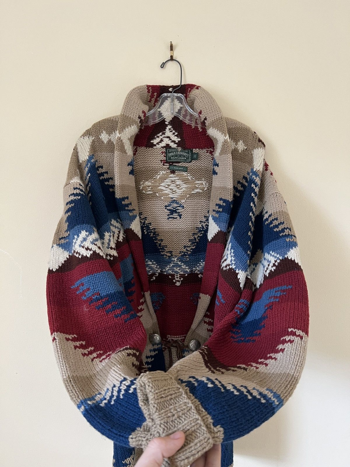 Polo Ralph Lauren Rare❗️Vintage Ralph Lauren Country Hand Knit Sweater Cardigan Size US L / EU 52-54 / 3 - 6 Thumbnail