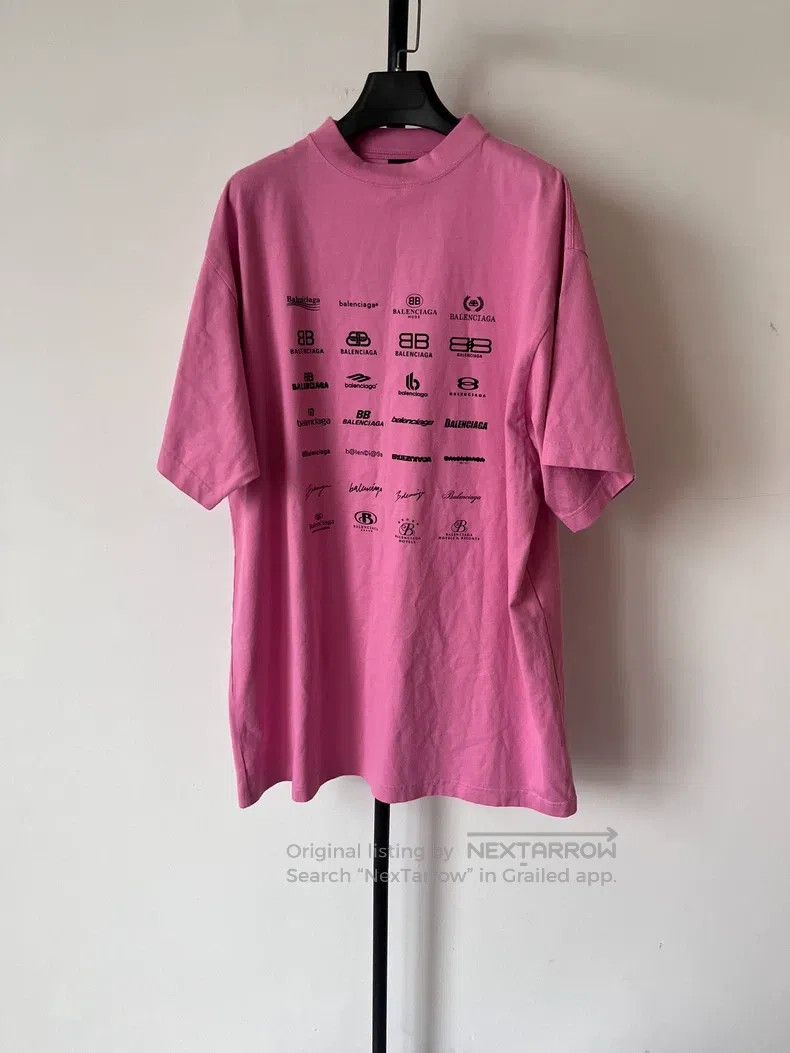 Balenciaga Balenciaga Letter Logo Printed Round Neck Pullover Short S Size US S / EU 44-46 / 1 - 1 Thumbnail
