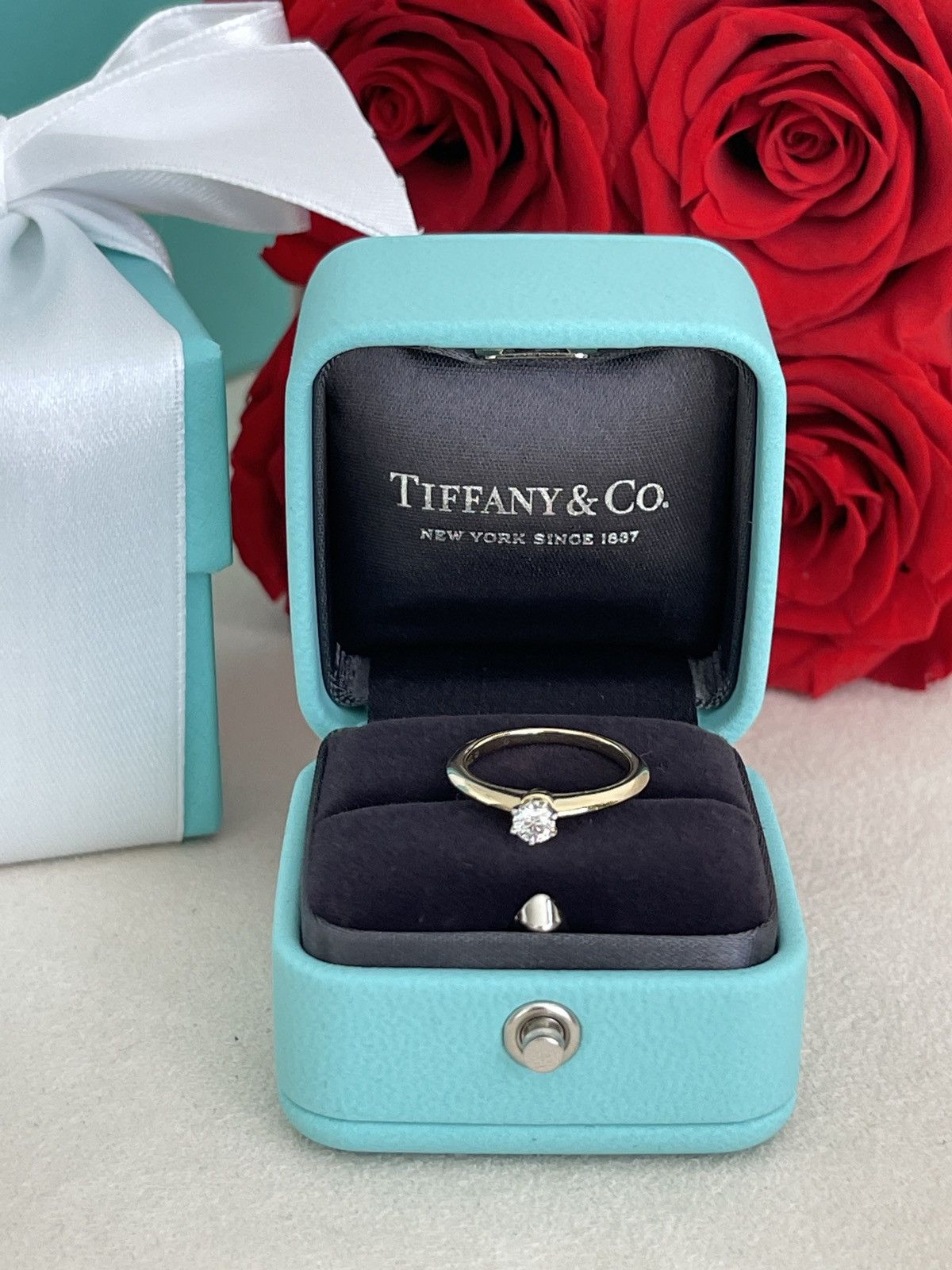 Tiffany & Co. Tiffany & Co. Solitaire YG Diamond Ring .18ct sz 4.5 Size ONE SIZE - 9 Thumbnail