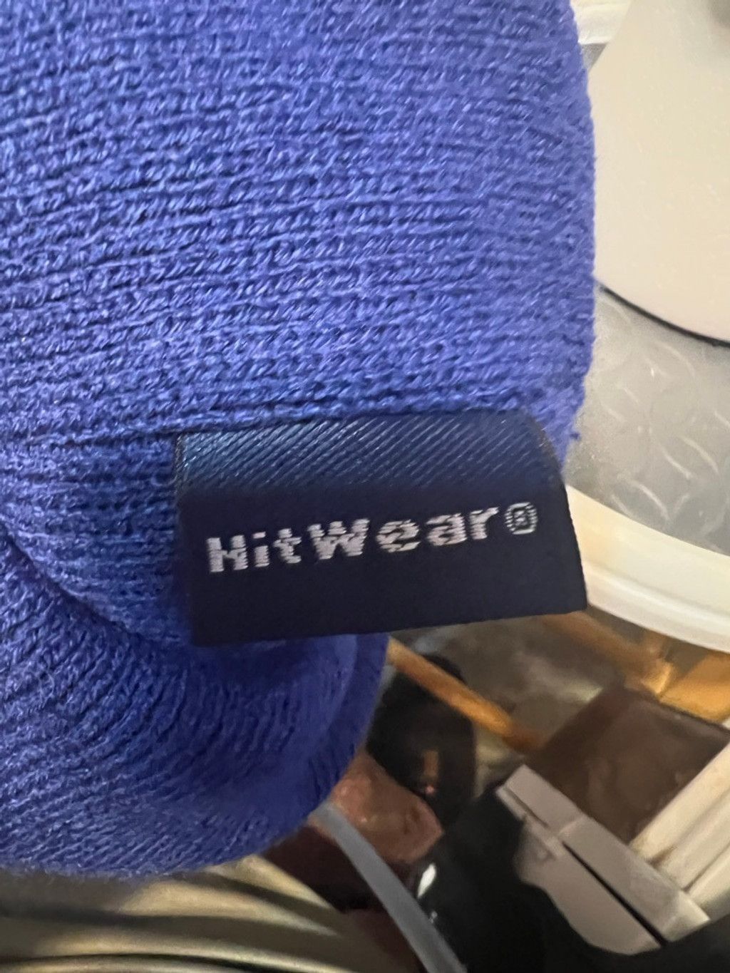 Other Men's HitWear Absolut Blue White Striped Pom Pom Beanie Size ONE SIZE - 5 Thumbnail
