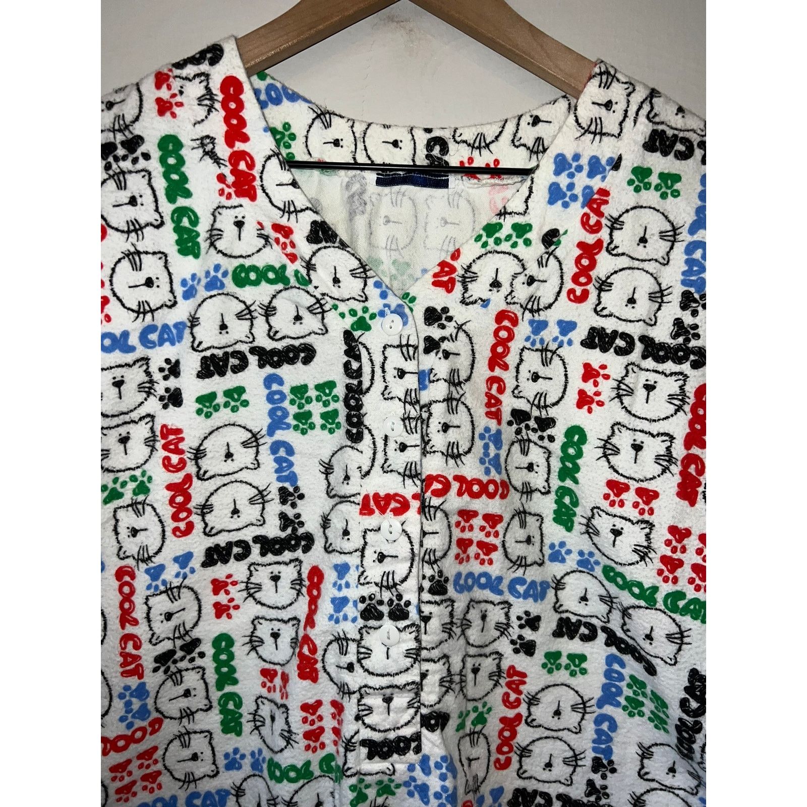 Vintage Vintage Sleeper Shirt Sleep Gown Top Cool Cat OS Sleepwear Size L / US 10 / IT 46 - 3 Thumbnail