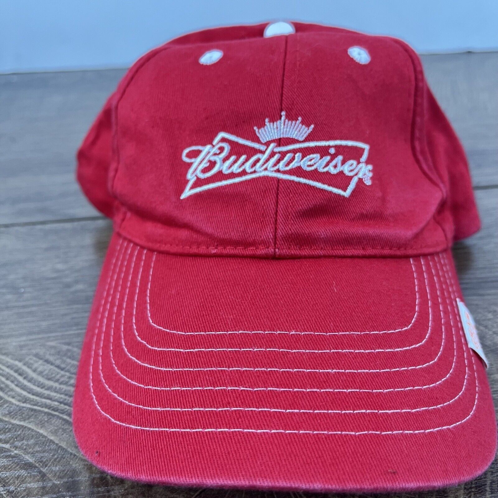 Budweiser Budweiser Hat Buds Hat Red Hat Adjustable Hat Red Adult Hat Size ONE SIZE - 1 Thumbnail
