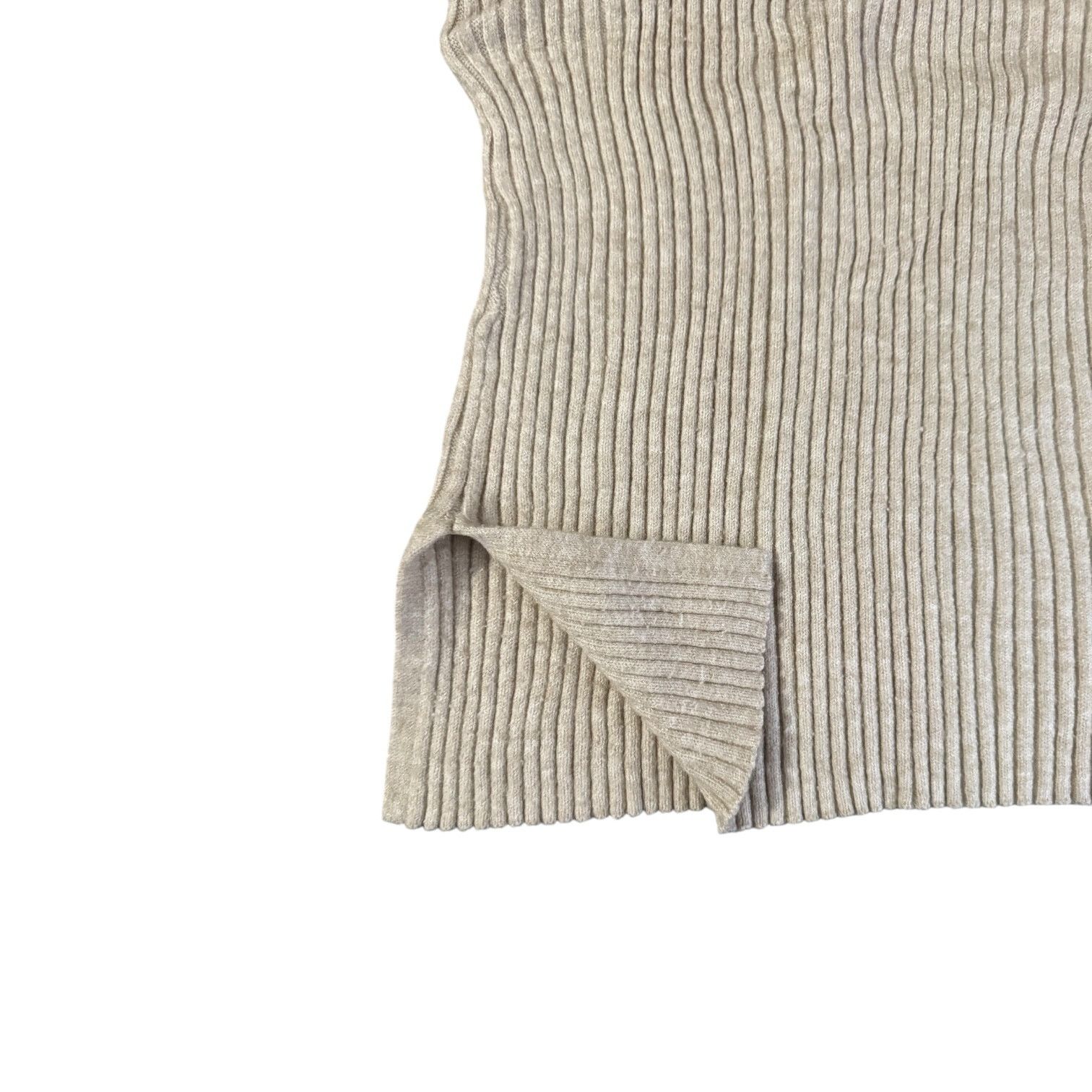 Pull & Bear Pull & Bear Women’s Beige Ribbed Turtleneck Sweater – Small Size S / US 4 / IT 40 - 5 Thumbnail