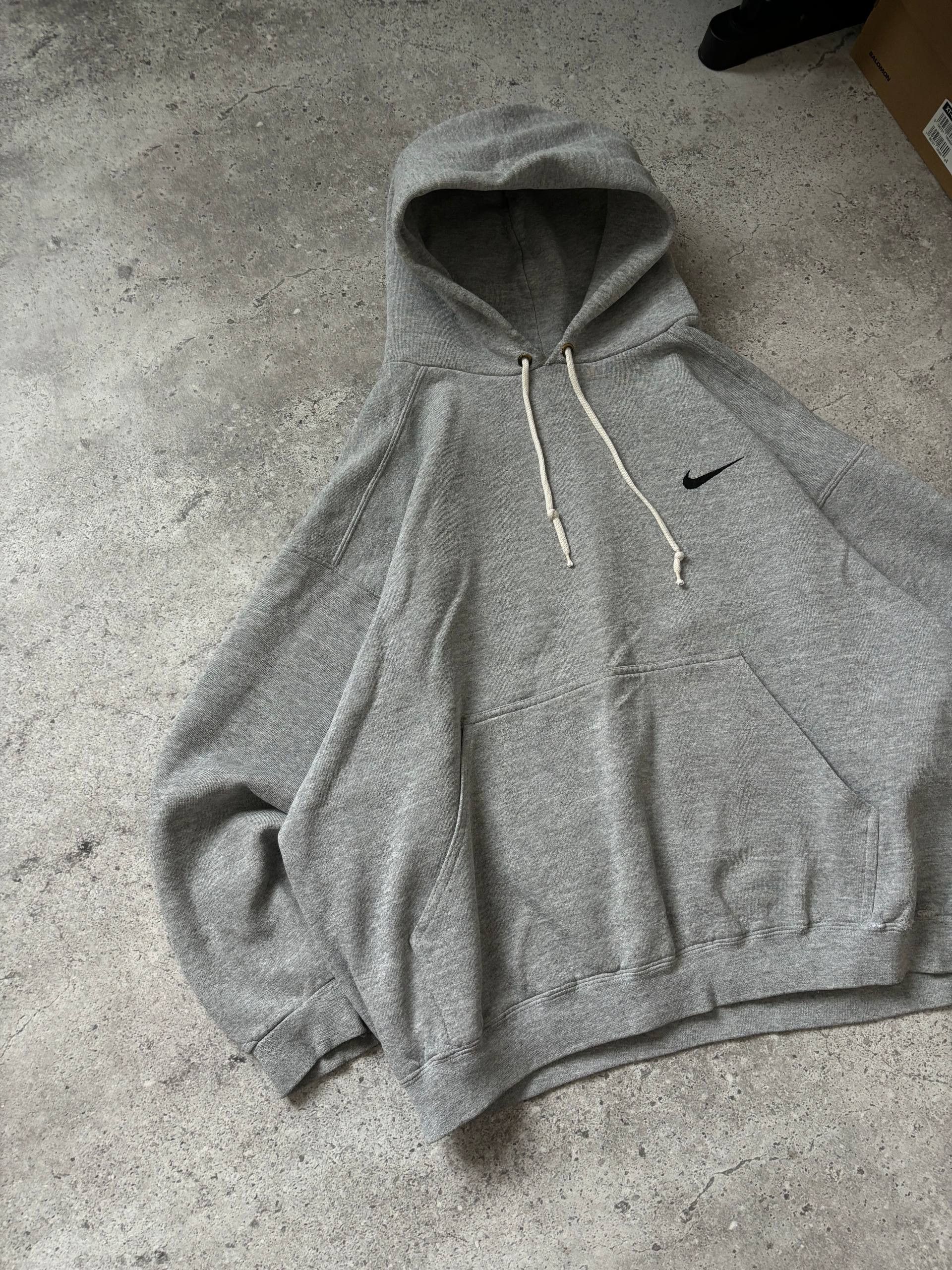 Nike True 90's Nike Vintage Distressed Boxy Fit Hoodie Mini Logo Size US XL / EU 56 / 4 - 3 Thumbnail