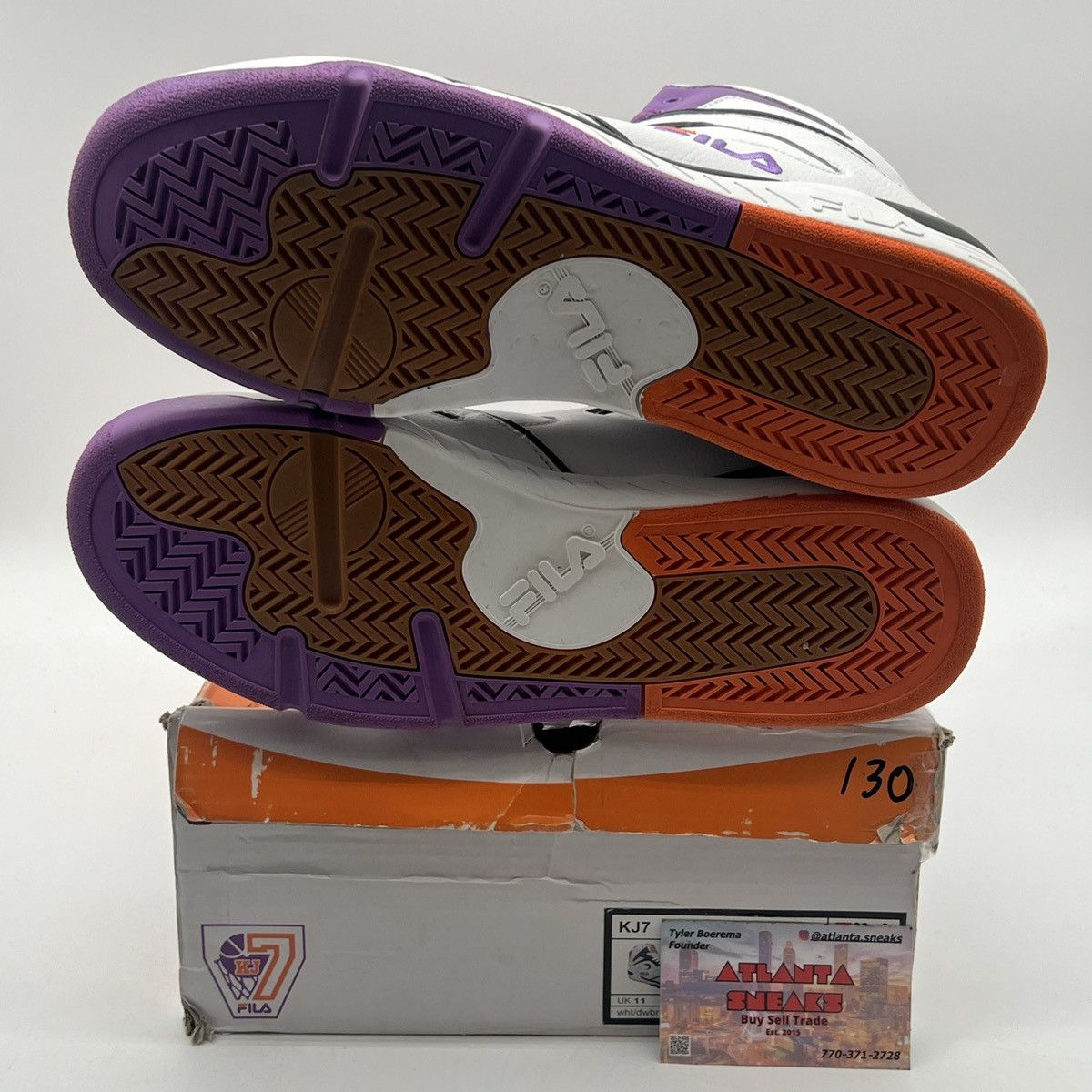 Fila Kj7 white dewberry Size US 12 / EU 45 - 8 Thumbnail