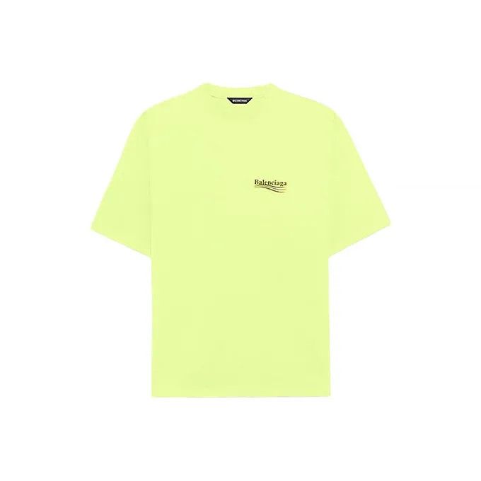 Balenciaga Logo Print Wave Short Sleeve T-Shirt 0079