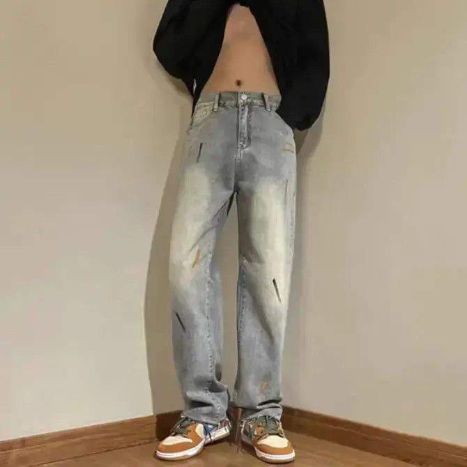 Japanese Brand Retro Straight Loose Versatile Jeans Size US 32 / EU 48 - 1 Thumbnail