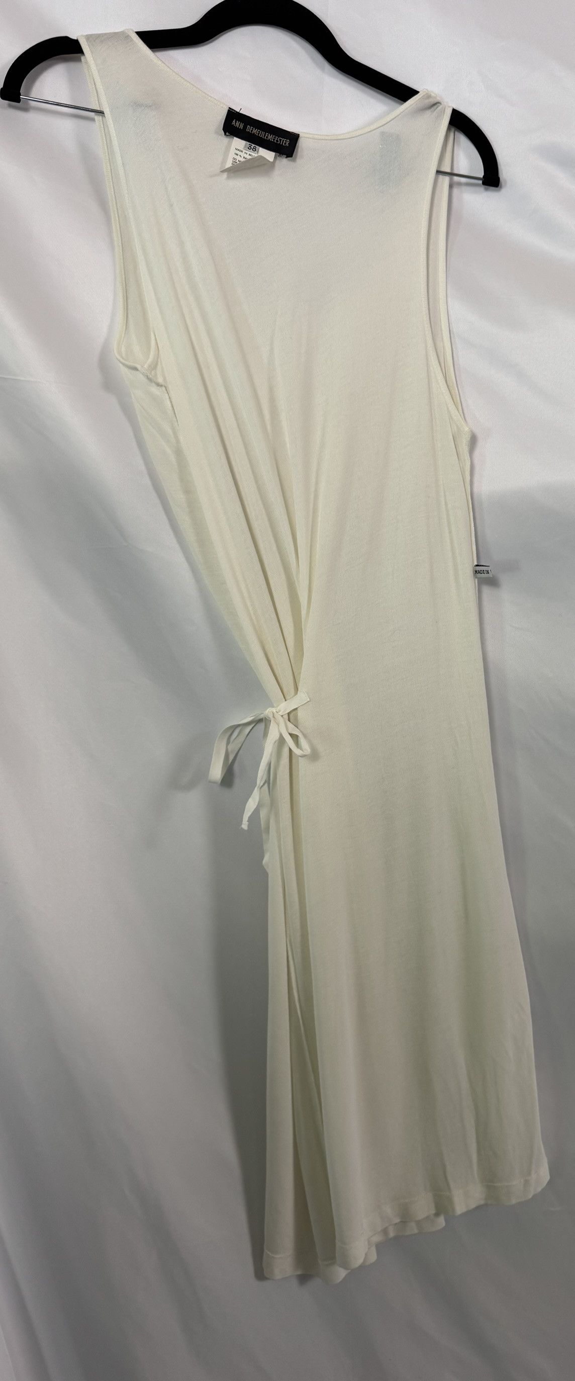 Ann Demeulemeester Ann Demeulemeester Ivory White Rayon Maxi Tank Dress Size 27" / US 4 / IT 40 - 6 Thumbnail