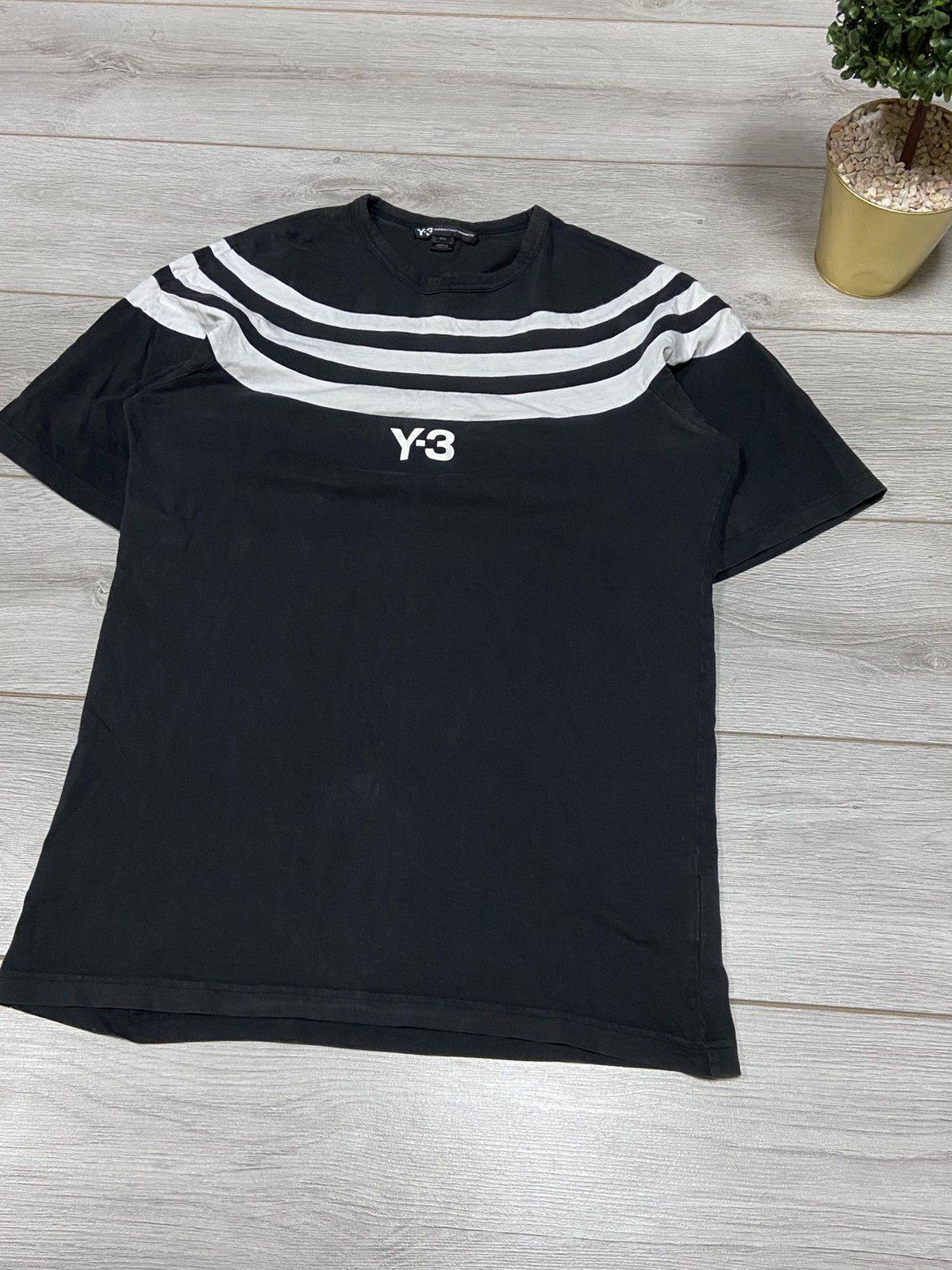 Yohji Yamamoto Y-3 Yohji Yamamoto x Adidas long t-shirt around stripes Size US M / EU 48-50 / 2 - 3 Thumbnail