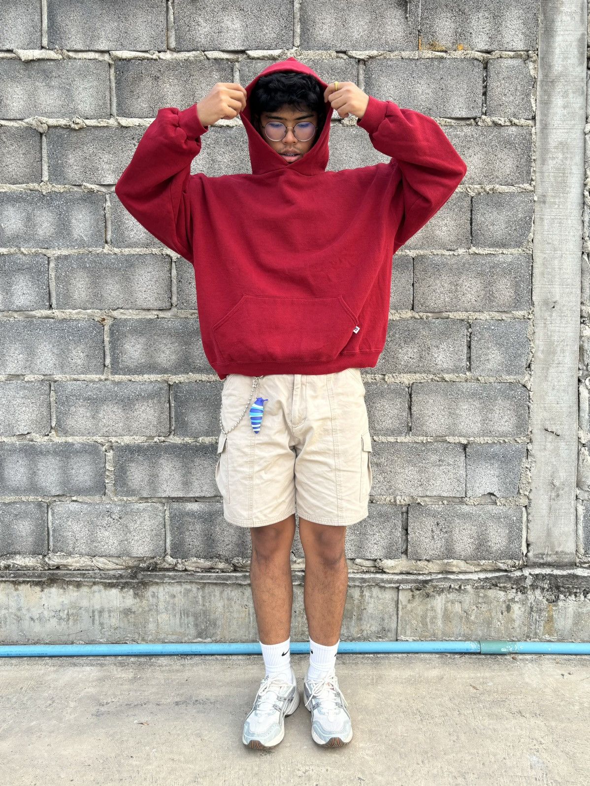 Russell Athletic Boxy 🎁 Russell Athletic Hoodie Red Size US XL / EU 56 / 4 - 6 Thumbnail