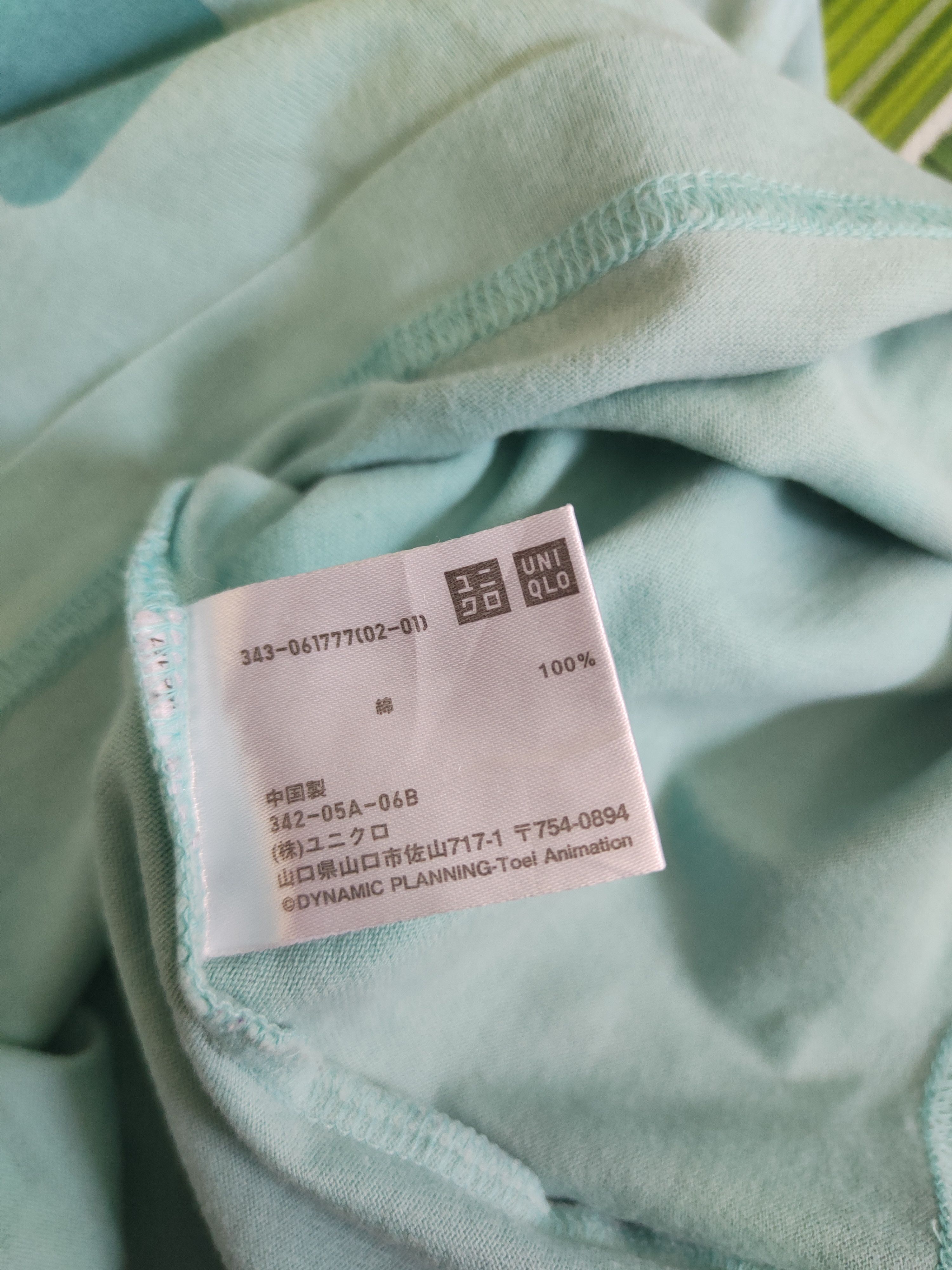Anime DL Uniqlo anime japan Turquoise Short Sleeve T-shirt #2049 Size US S / EU 44-46 / 1 - 12 Thumbnail