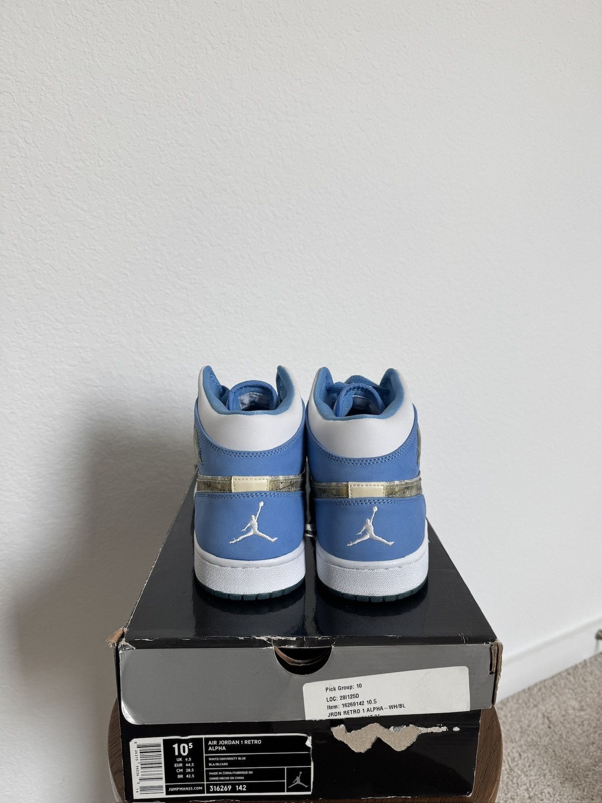 Jordan Brand × Nike Jordan 1 Alpha Size US 10.5 / EU 43-44 - 4 Thumbnail