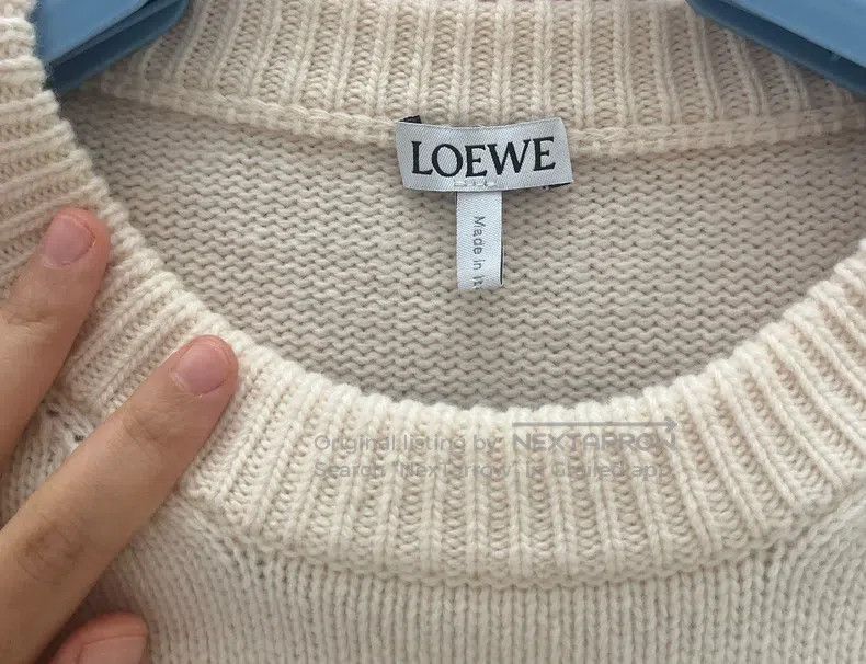 Loewe Loewe Crystal Letter Knit Sweater Size S / US 4 / IT 40 - 4 Thumbnail