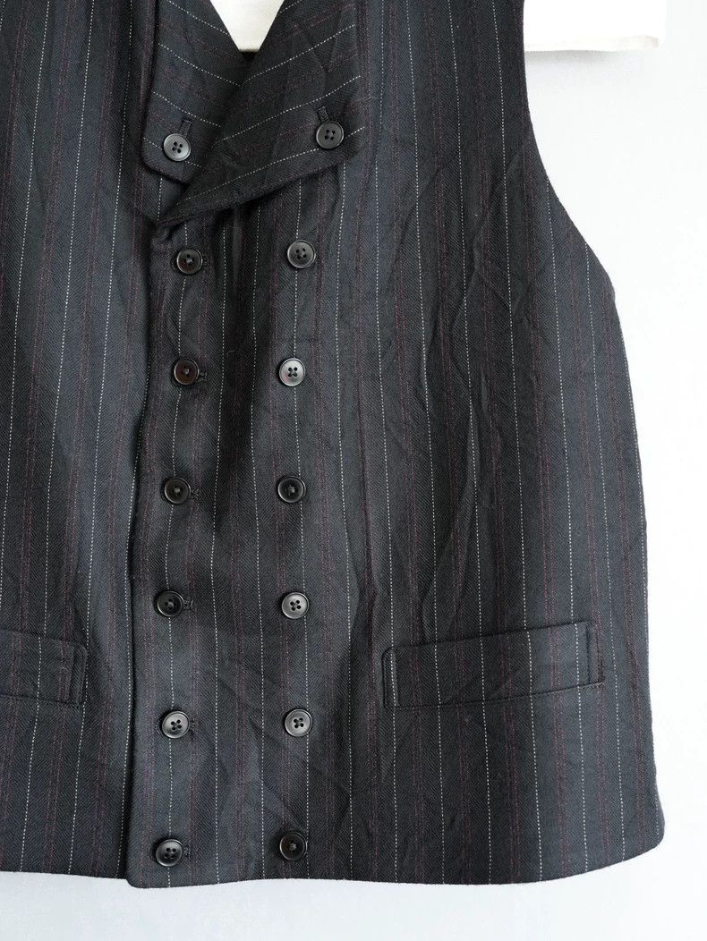 Yohji Yamamoto Yohji Yamamoto size 3 11AW Black and Red Striped Multi-Butt Size 36R - 7 Thumbnail