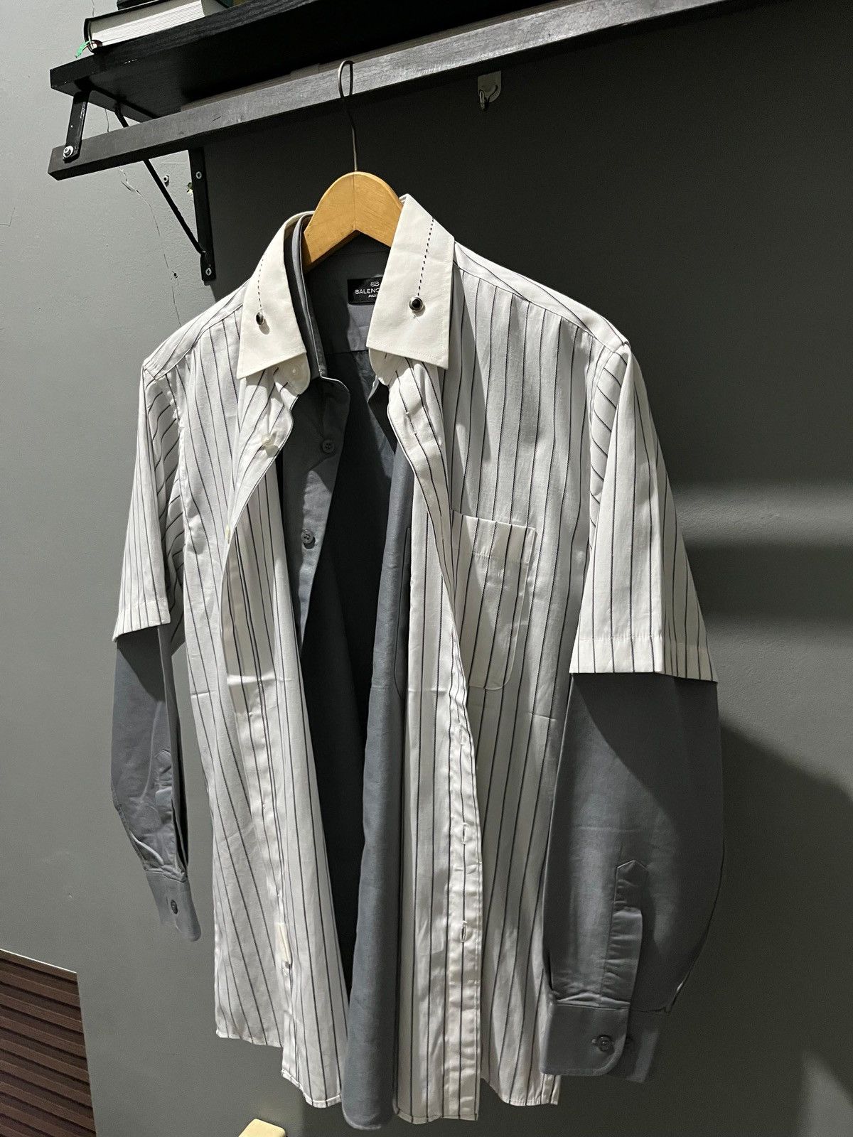 Balenciaga Bundle ❤️‍🔥Vintage Balenciaga Double layer Shirt Size US L / EU 52-54 / 3 - 2 Thumbnail
