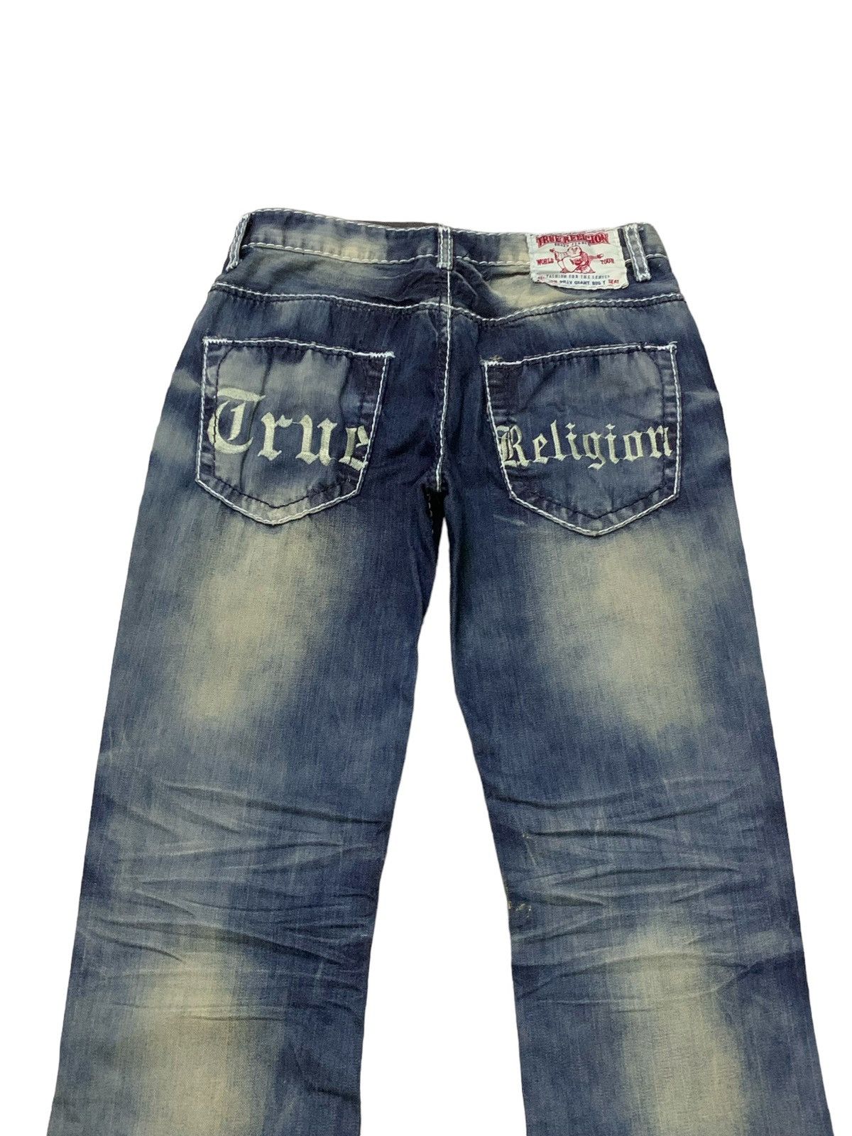 True Religion True Religion Billy Giant Big T Stitch Enzyme Flared Jeans Size US 30 / EU 46 - 10 Thumbnail