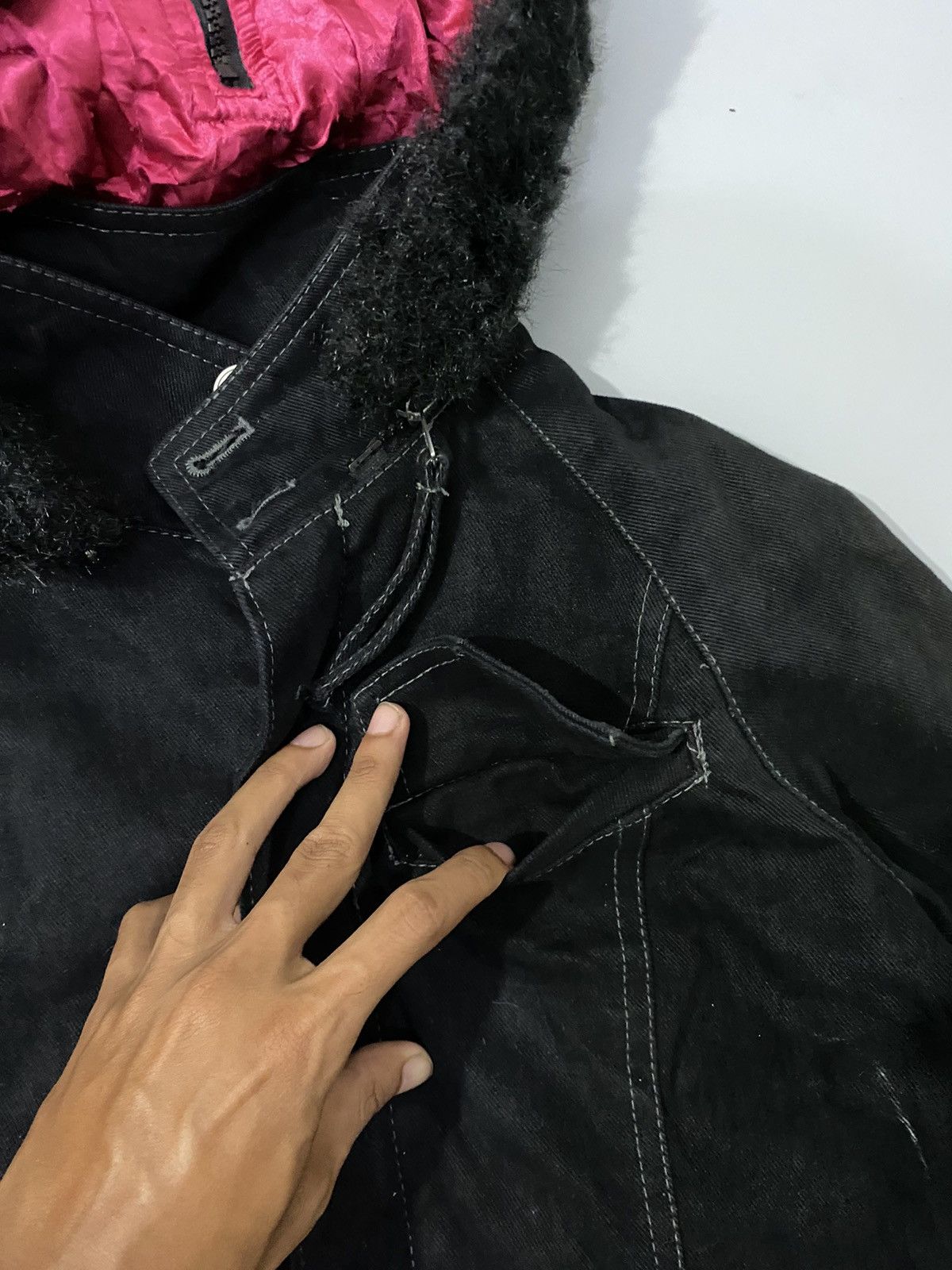 14th Addiction × If Six Was Nine × Le Grande Bleu (L.G.B.) 💥Japan💥Algonquins Fur Denim Jacket Size US M / EU 48-50 / 2 - 14 Thumbnail