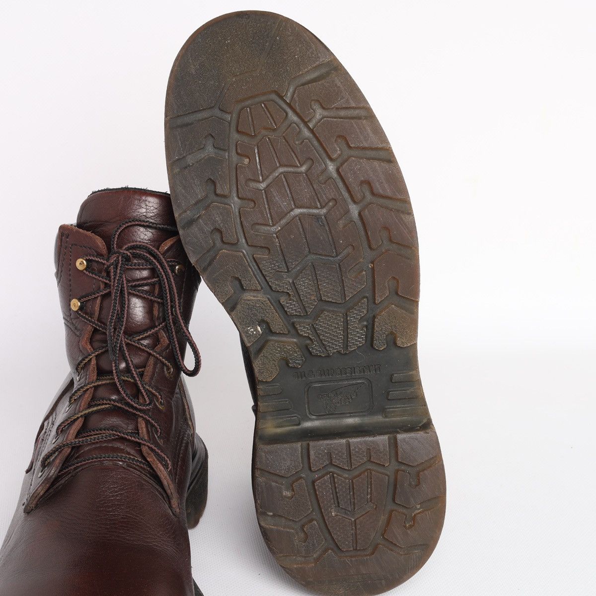 Red Wing Red Wing 606 Work Boots Leather Nutmeg Ebbtide Shoes USA Size US 9.5 / EU 42-43 - 14 Thumbnail