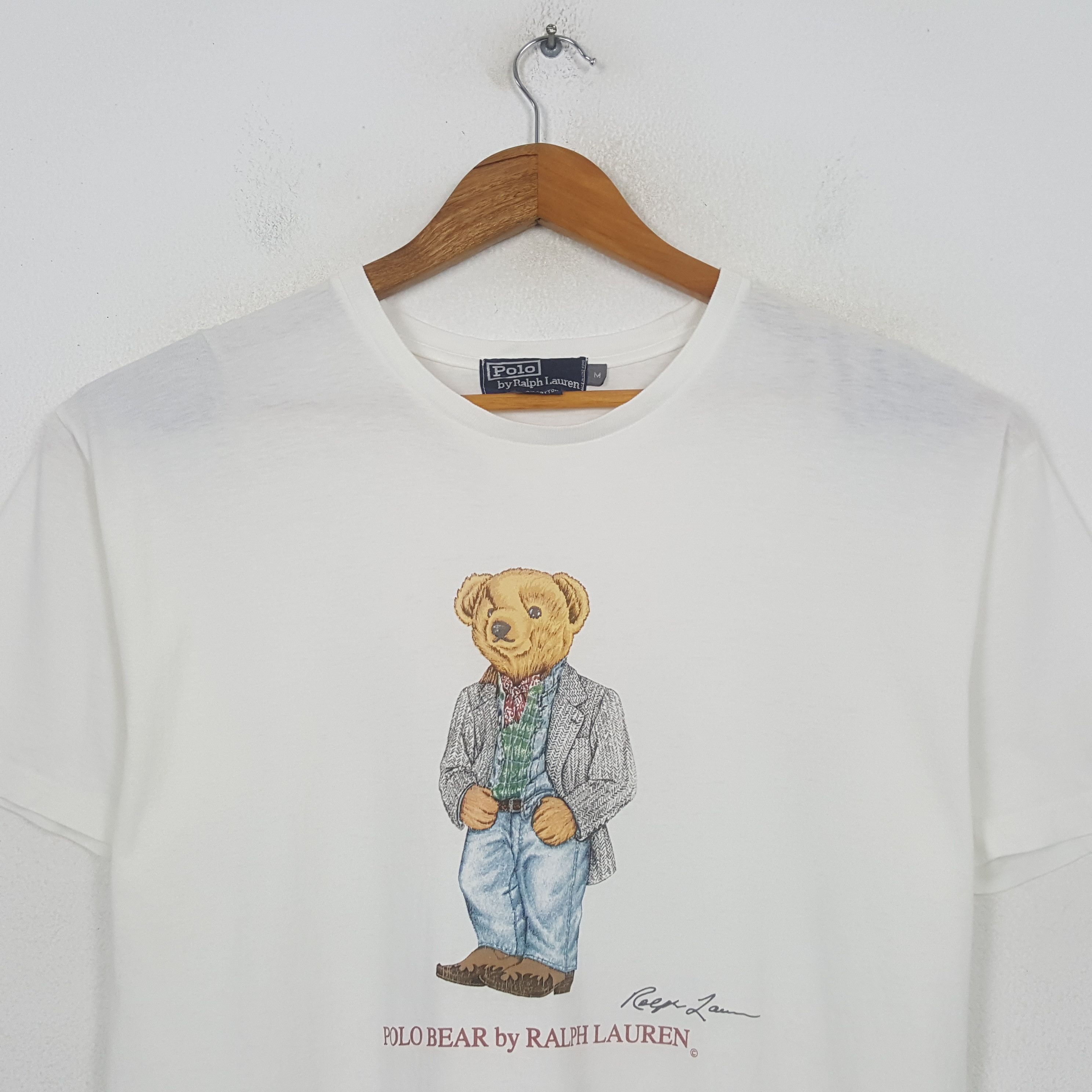 Polo Ralph Lauren Vintage Polo Bear Ralph Laurent Luxury Brand T-shirt C294N80 Size US M / EU 48-50 / 2 - 2 Thumbnail