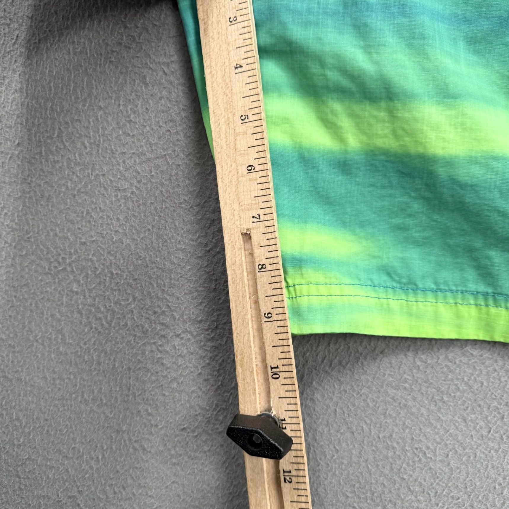 American Eagle Outfitters American Eagle Swim Bottoms Mens L Green Ombre Stripe Trunks Surf Beach Shorts Size US 33 - 7 Thumbnail