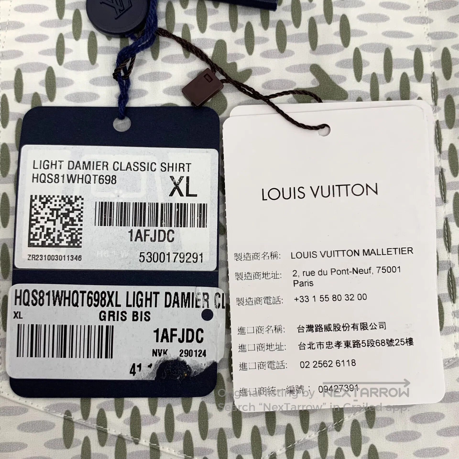 Louis Vuitton Louis Vuitton Contrast color checkerboard cotton lapel sin Size US XL / EU 56 / 4 - 7 Thumbnail
