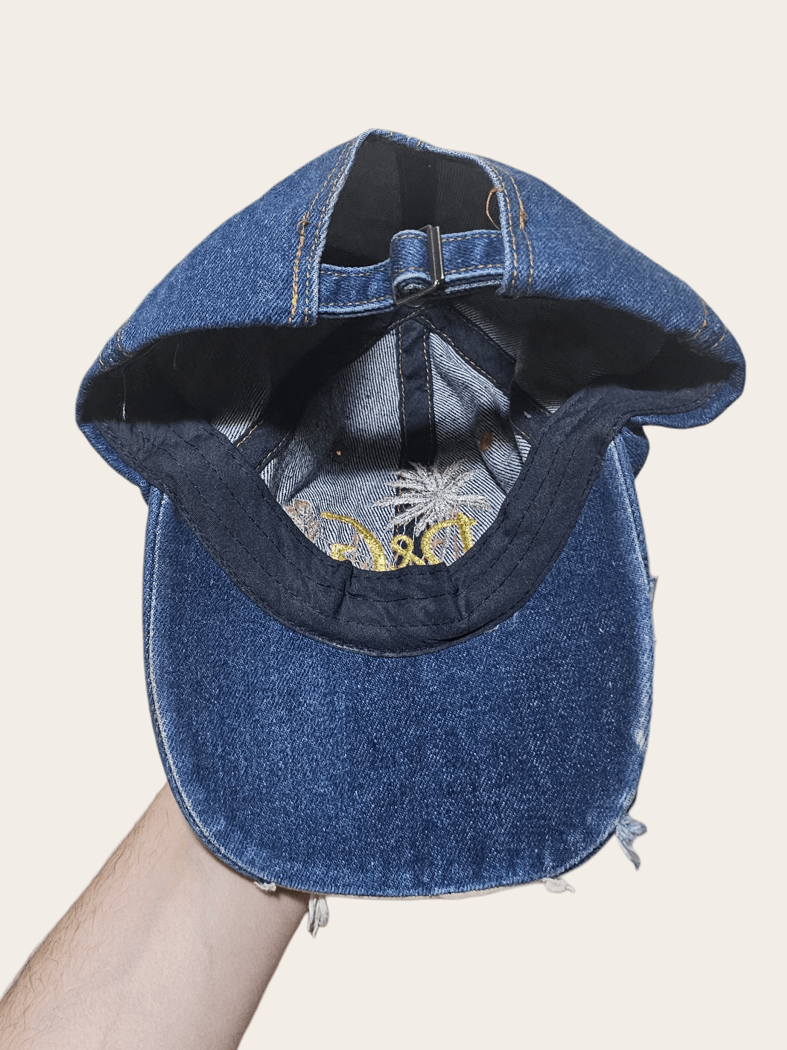 Dolce & Gabbana Dolce&Gabbana y2k Distressed Denim Hat Size ONE SIZE - 6 Thumbnail