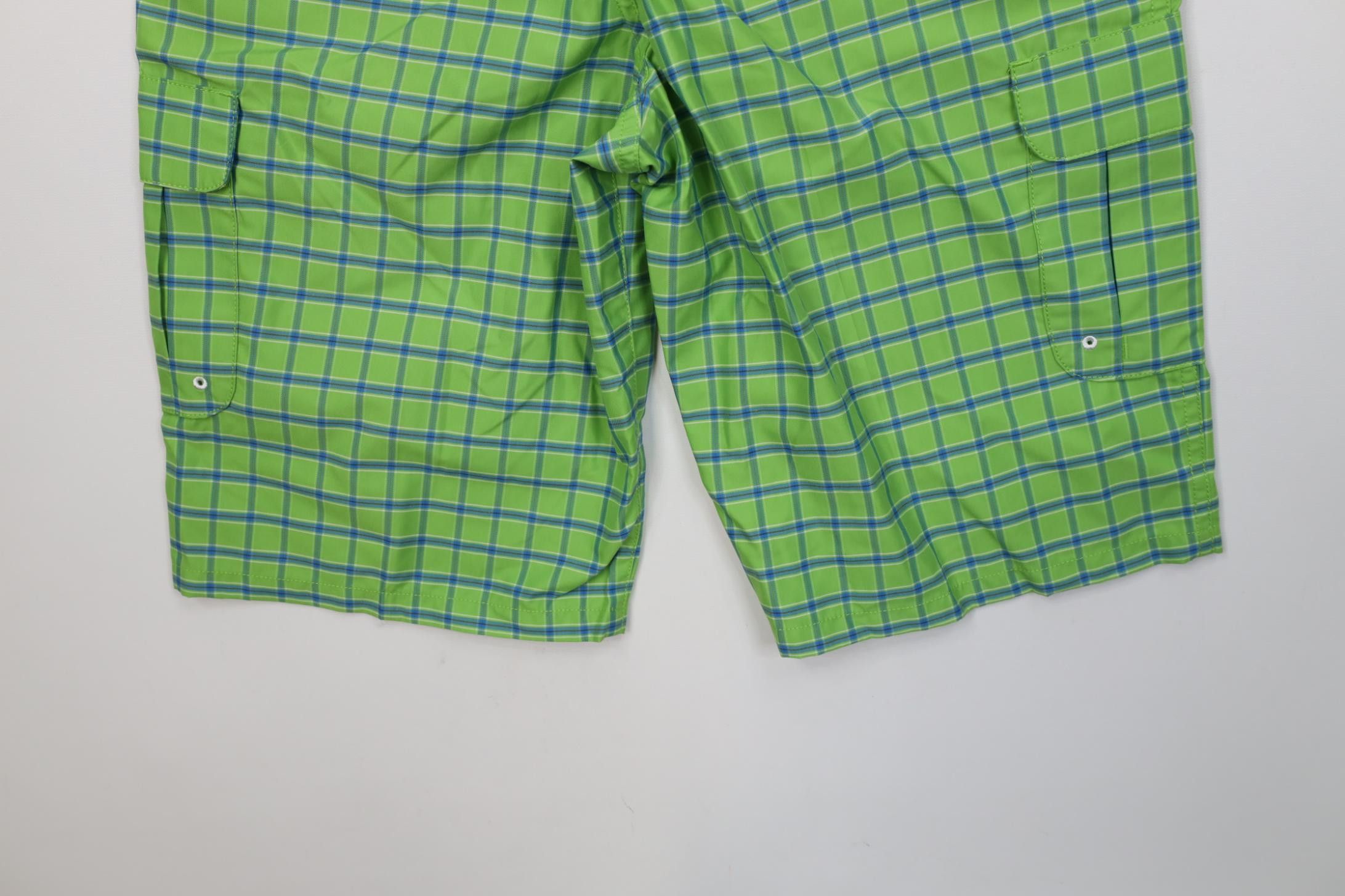Nike Nike Golf Tech Knit Golfing Cargo Shorts Green Plaid Size US 30 / EU 46 - 11 Thumbnail