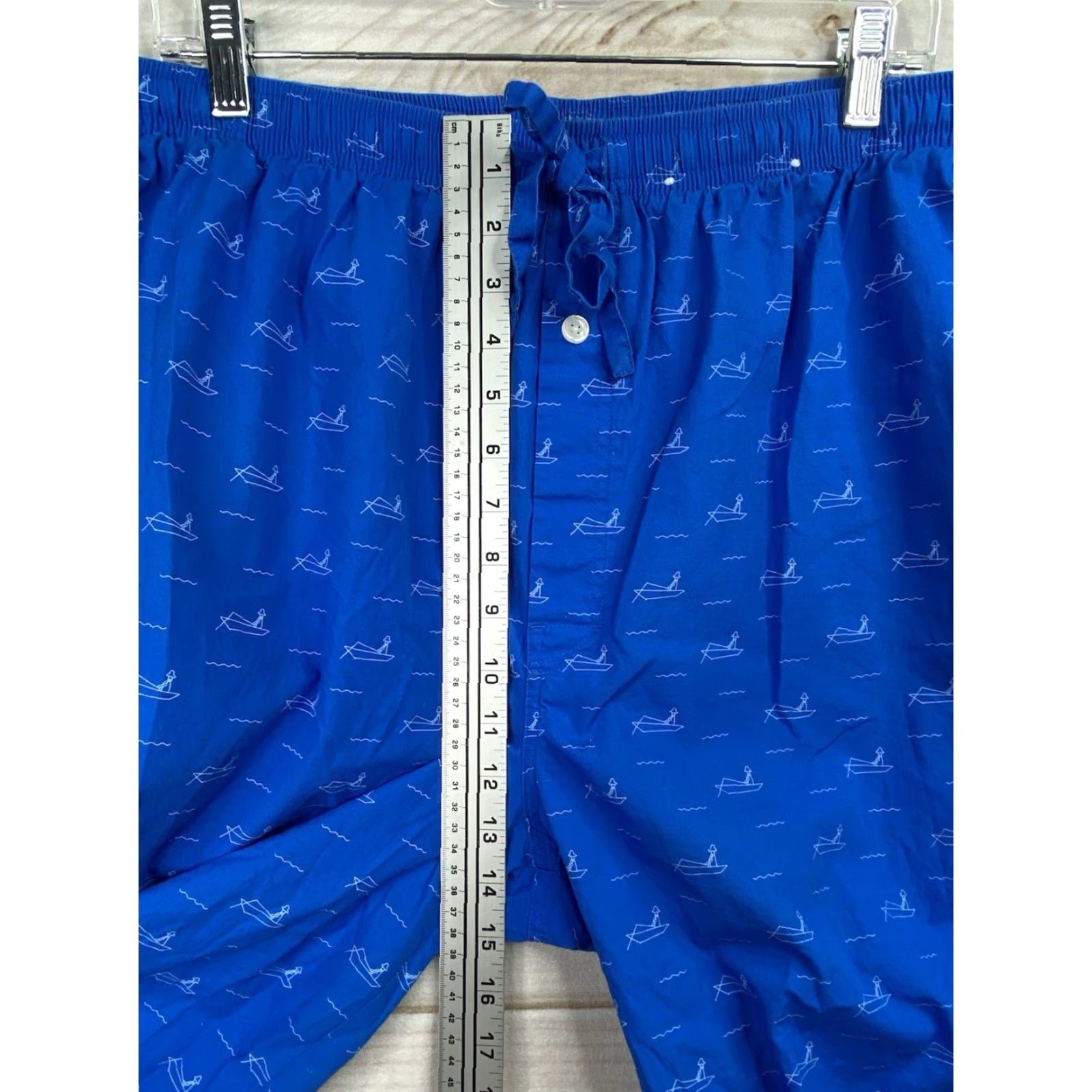Stafford Stafford Men’s Sleep Pants XL Regular Blue Fishing Pockets 100% Cotton Pants Mens XL Blue Fishing Sleep Pants Size US 36 / EU 52 - 5 Thumbnail
