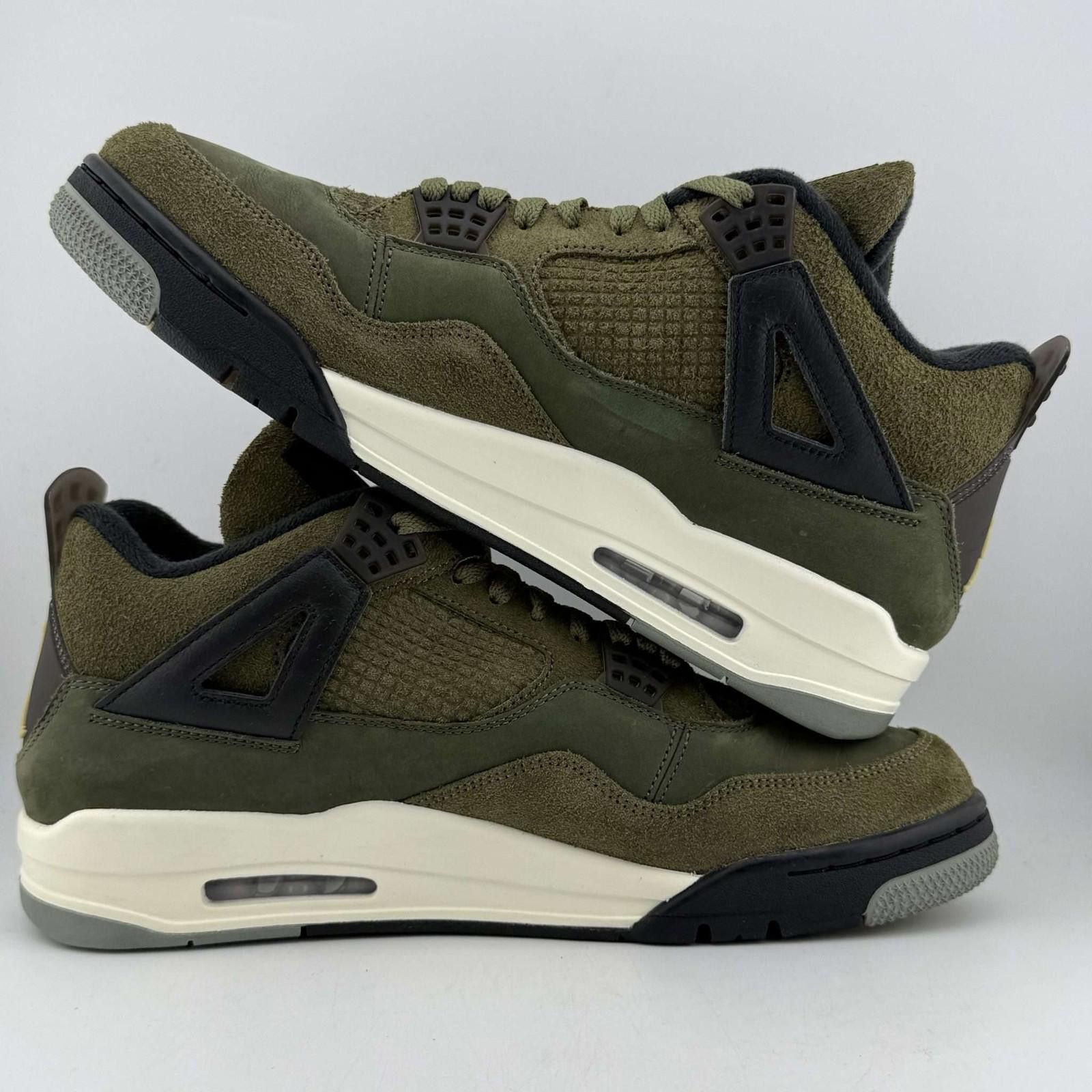 Jordan Brand Jordan 4 Retro Craft Medium Olive 12 Used OG Box FB9927-200 Size US 12 / EU 45 - 7 Thumbnail