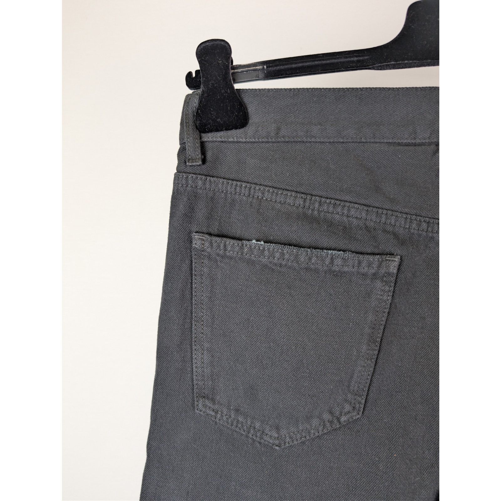 Saint Laurent Paris o1rshd1 Straight Baggy Denim Jeans in Oklahoma Black Size US 29 - 15 Thumbnail