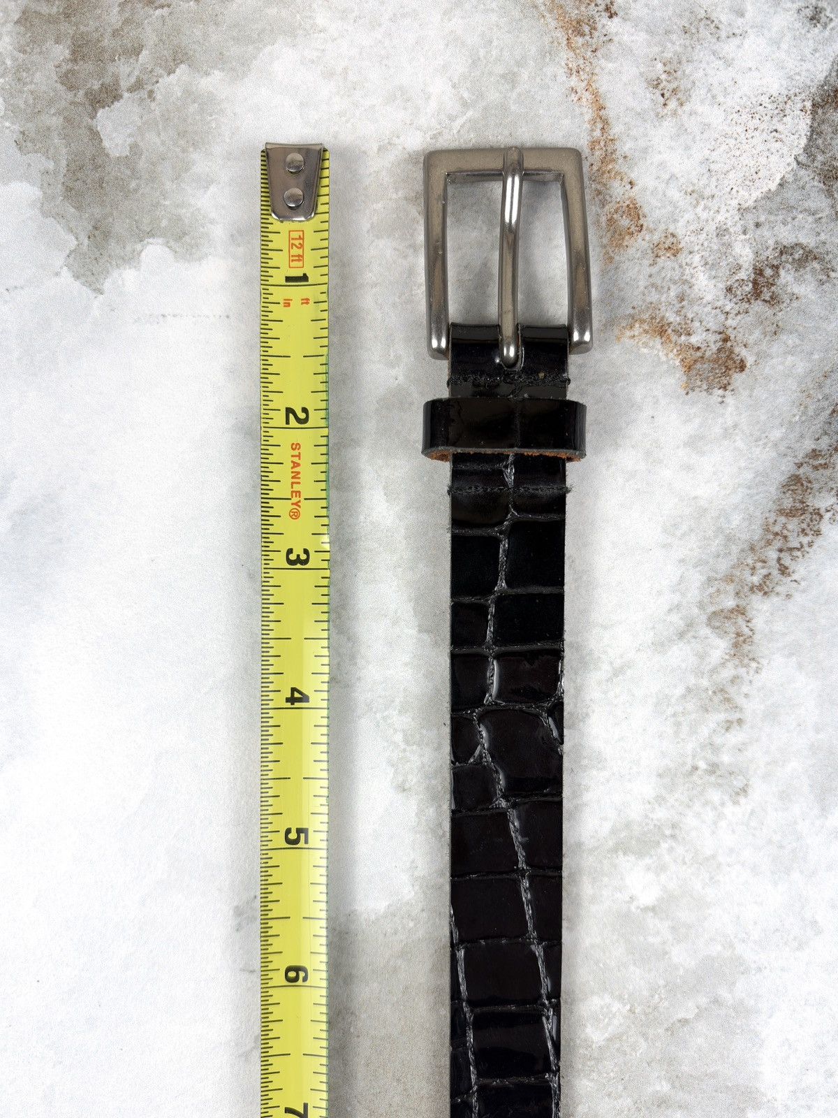 Junya Watanabe Junya Watanabe Crocodile Embossed Leather Belt Brown Size ONE SIZE - 5 Thumbnail