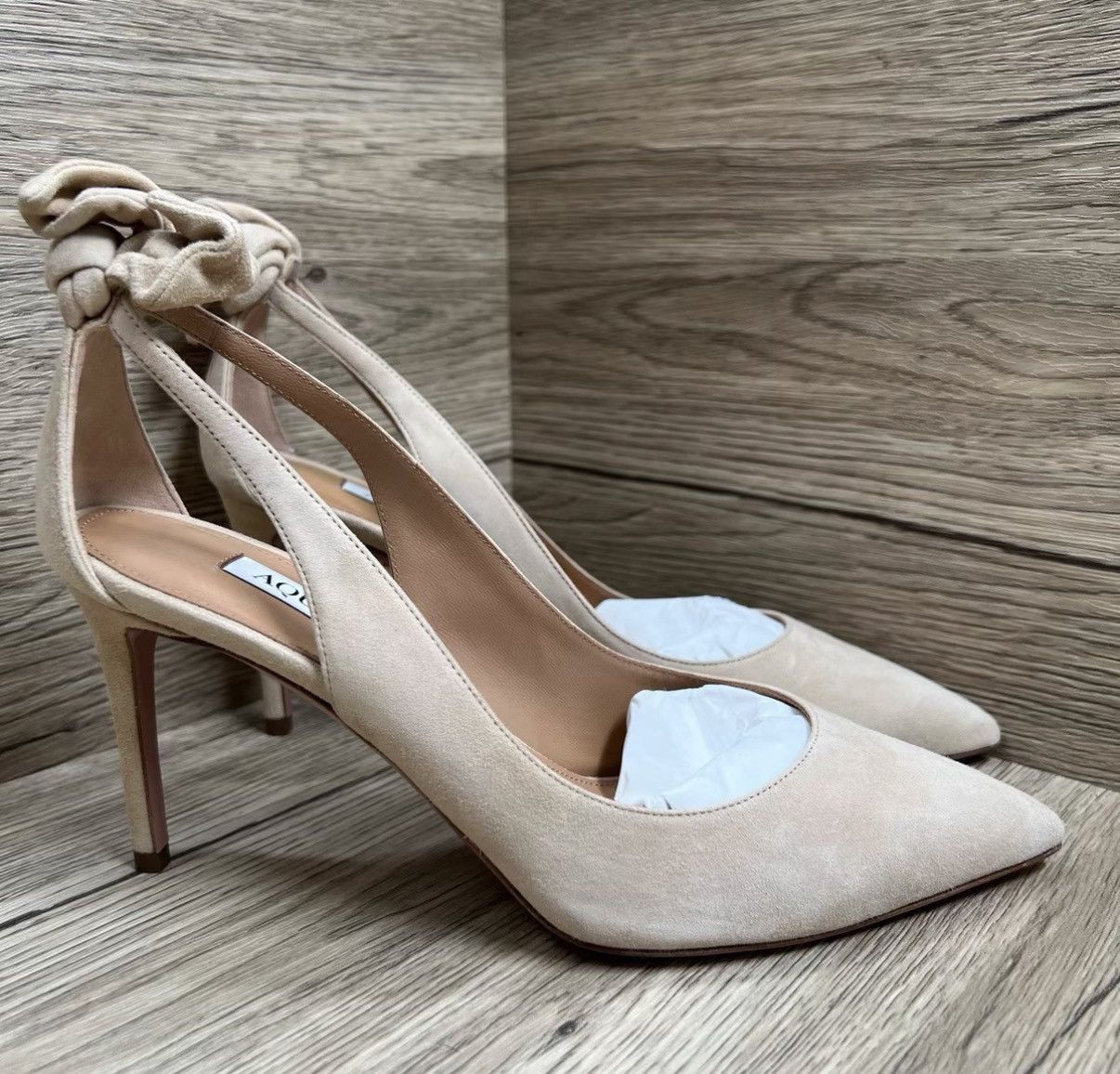 Aquazzura Aquazzura Nude High Heels J41 Size US 6 / IT 36 - 4 Thumbnail
