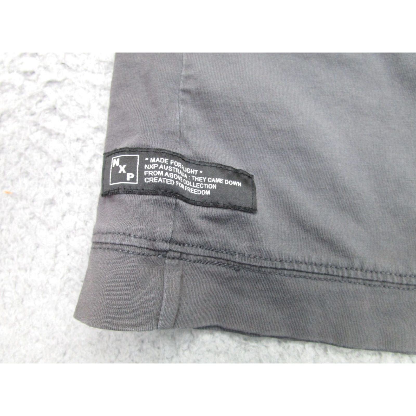 Vintage NXP Tank Top Shirt Mens L Gray Sleeveless Cotton Jersey Activewear '90s Rock Style Mens Large Gray Fund? Size US L / EU 52-54 / 3 - 3 Thumbnail