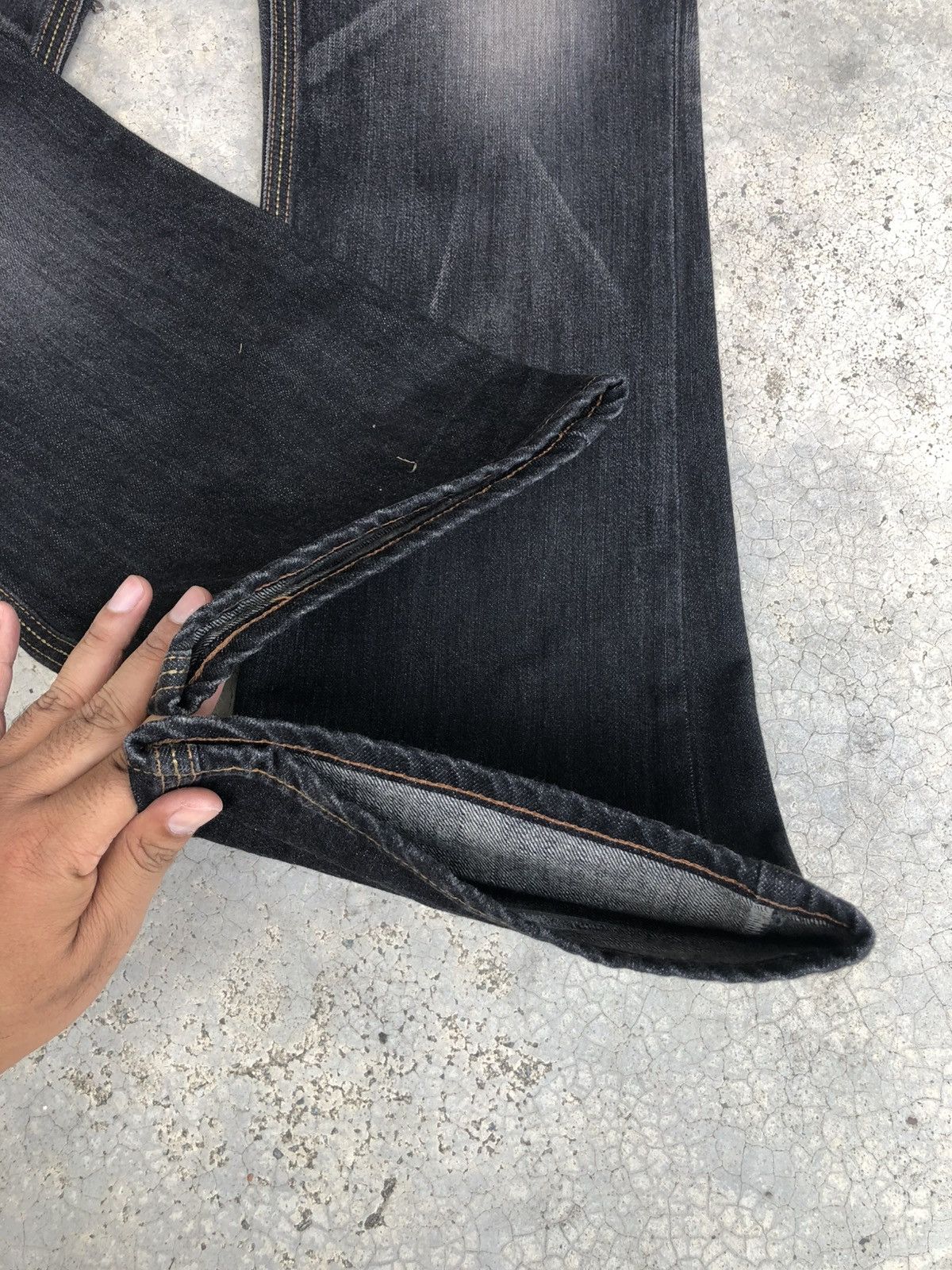 If Six Was Nine Japanese Edwin Flared Jeans Distressed Jeans Size US 32 / EU 48 - 13 Thumbnail