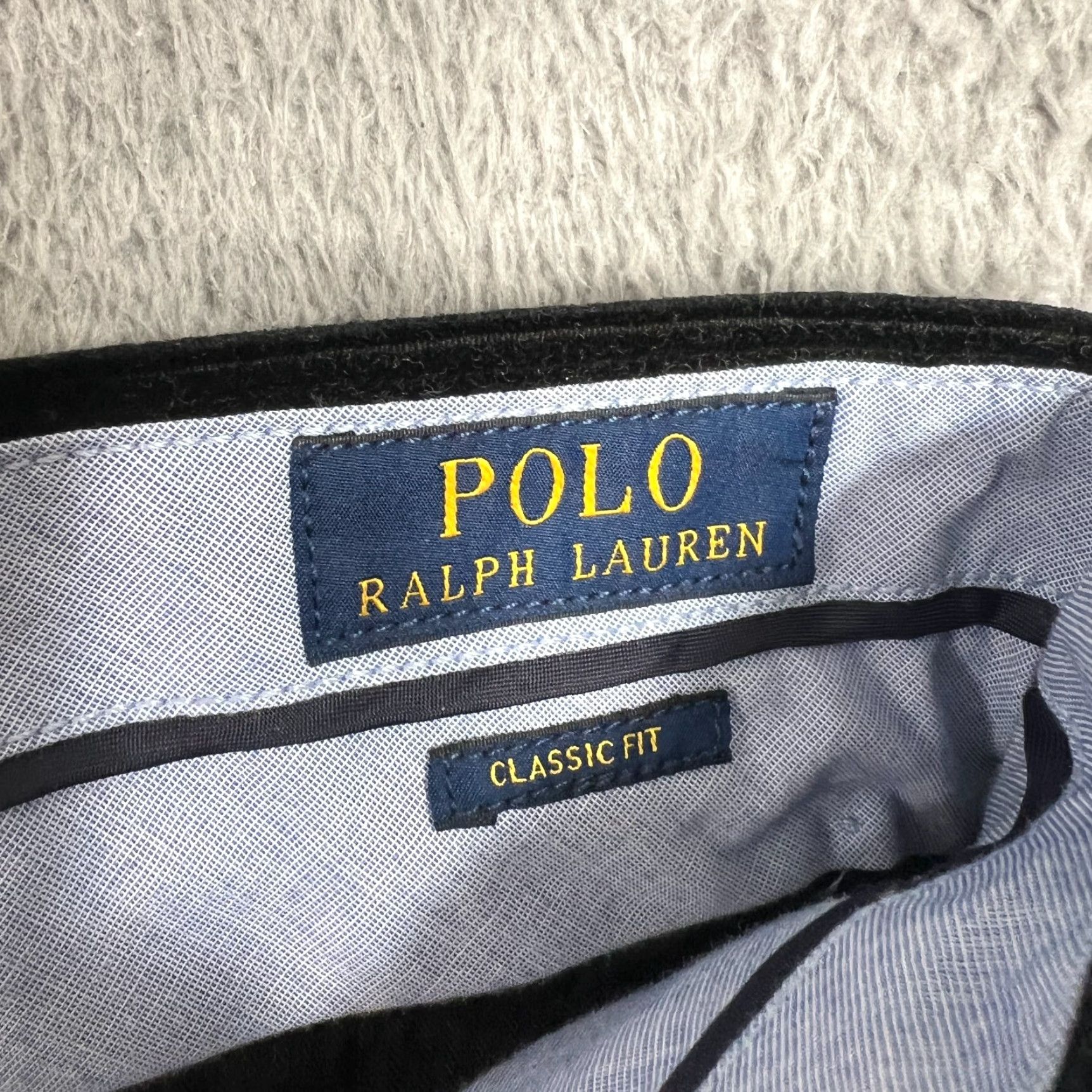 Polo Ralph Lauren VINTAGE Polo Ralph Lauren Pants Mens 38x30 Corduroy Straight Classic Fit Black 90s Size US M / EU 48-50 / 2 - 6 Thumbnail