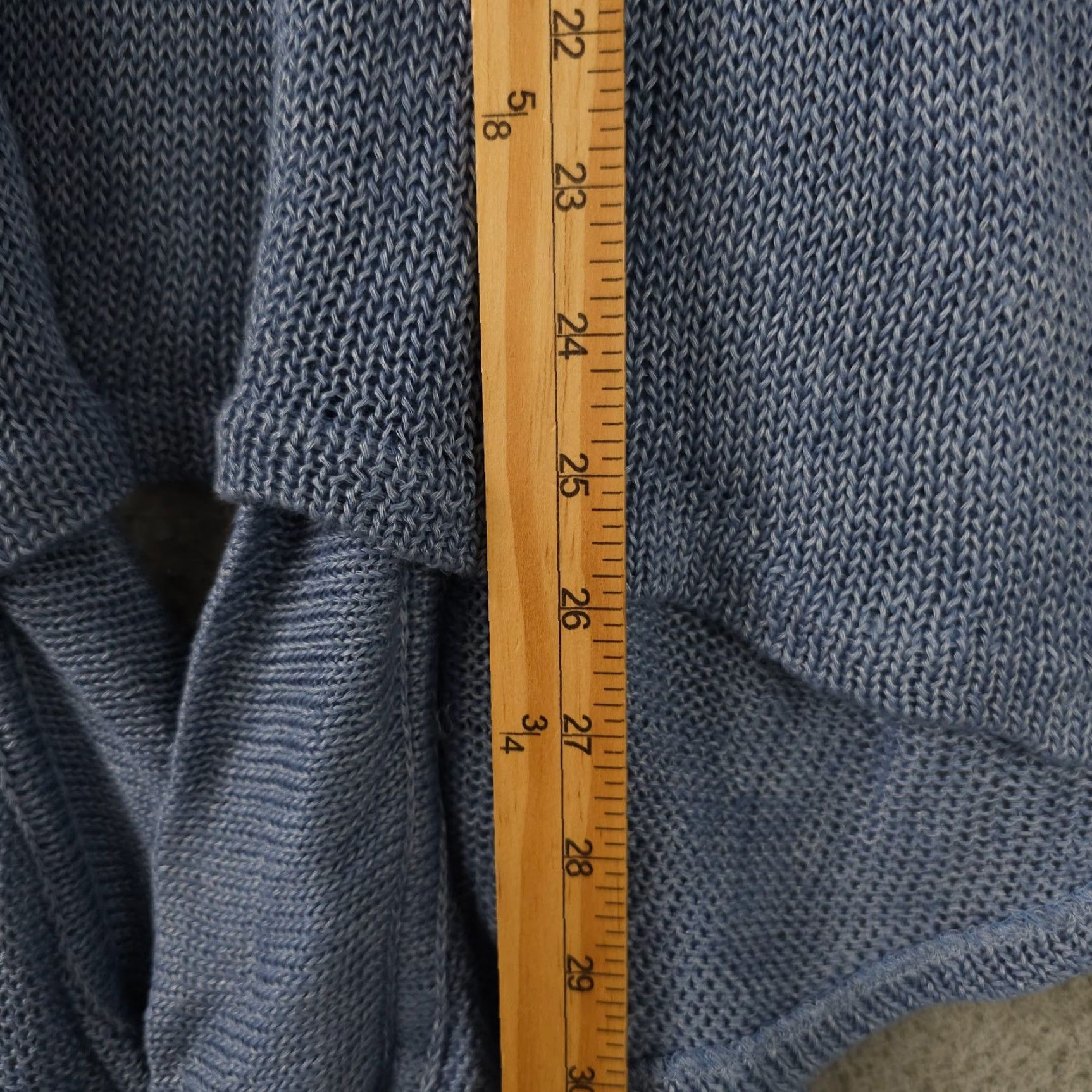 Ralph Lauren Ralph Lauren Sweater Womens Medium Blue Linen Open Front Adjustable Hem Size M / US 6-8 / IT 42-44 - 6 Thumbnail