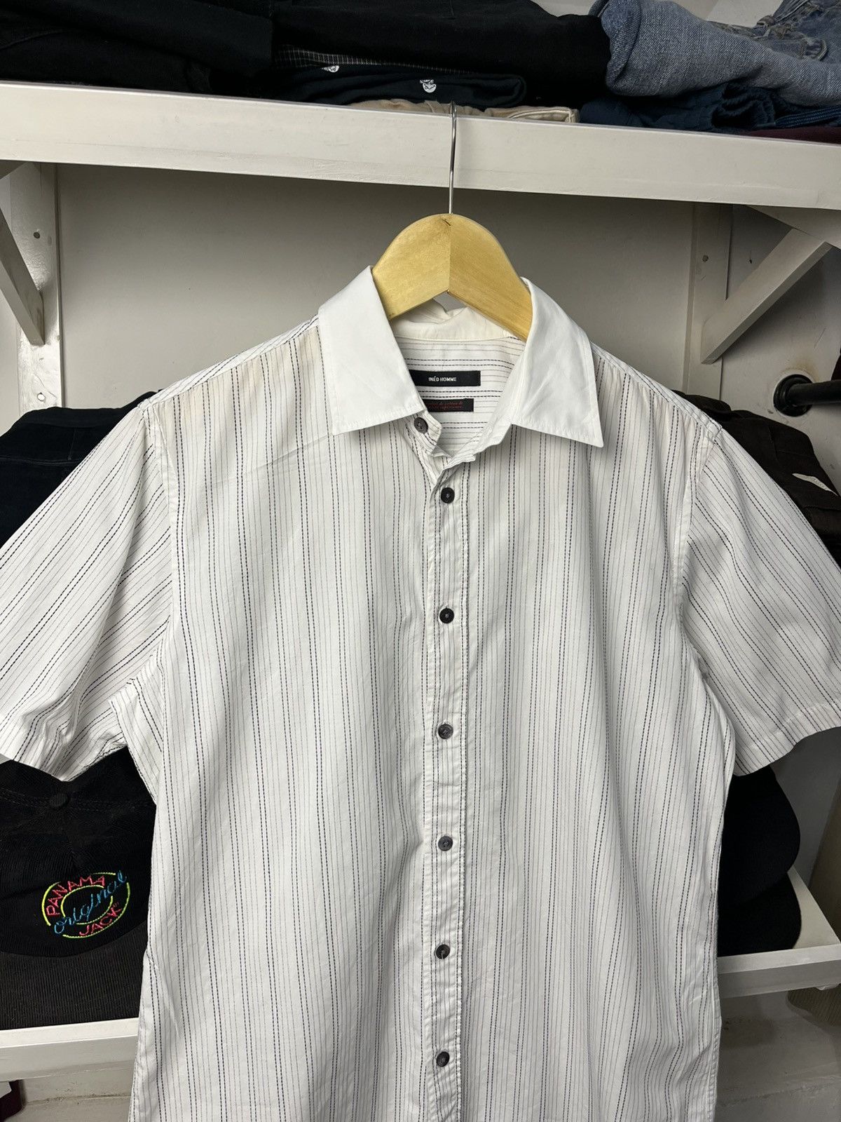 Japanese Brand × Y's × Yohji Yamamoto Ined Homme by Yohji Yamamoto stripes shirt Size US M / EU 48-50 / 2 - 1 Thumbnail