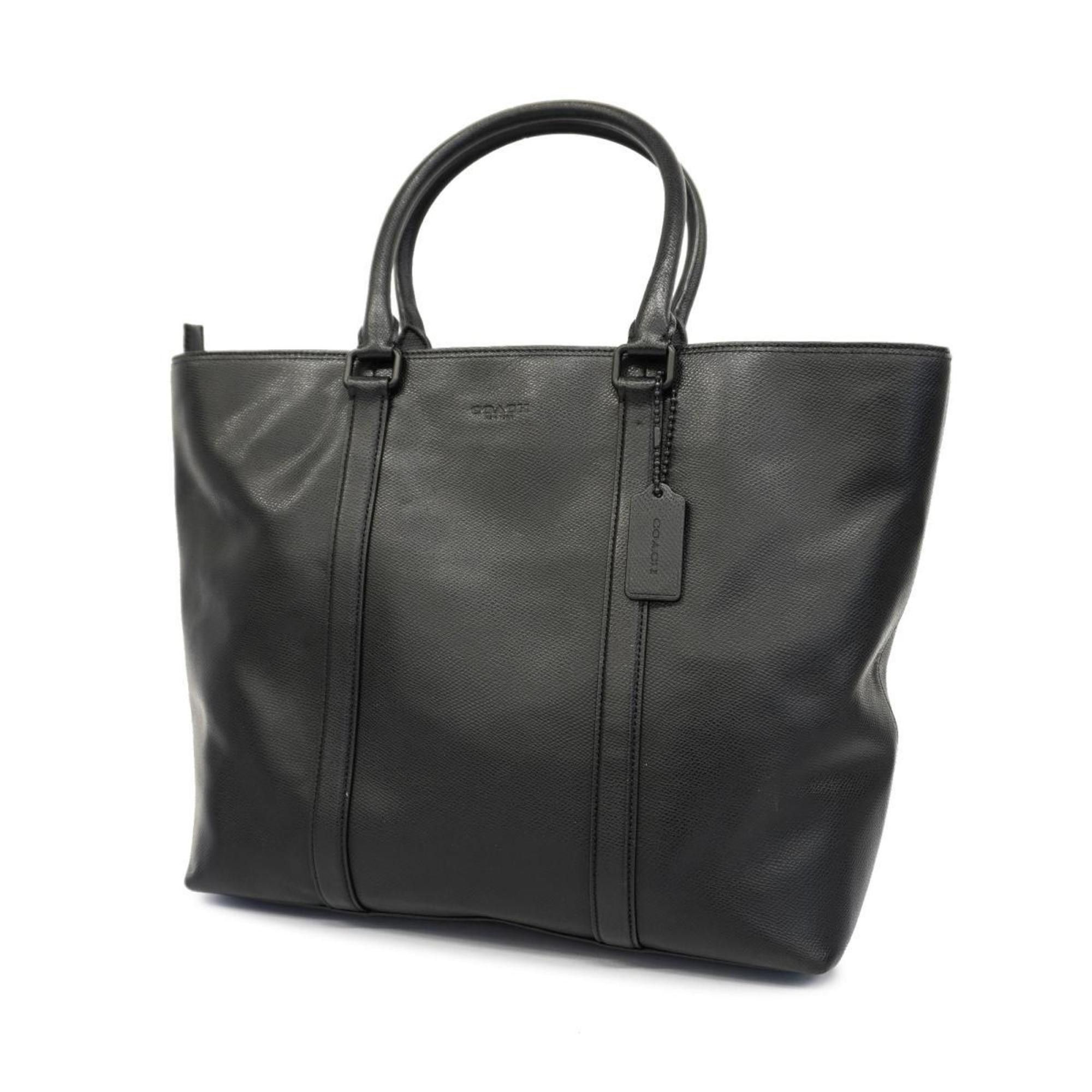 image of Coach Tote Bag Mercedes-Benz Metropolitan 72114G Leather Black Men's