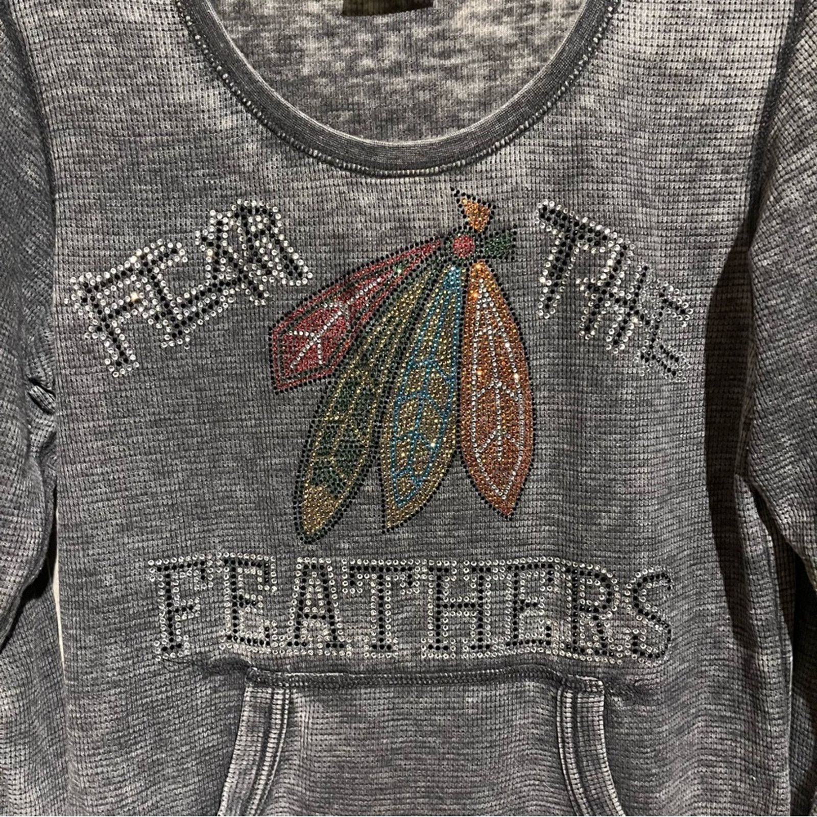 Other Zen Chicago Blackhawks Hockey Long Sleeve Shirt Sz M Size M / US 6-8 / IT 42-44 - 2 Thumbnail