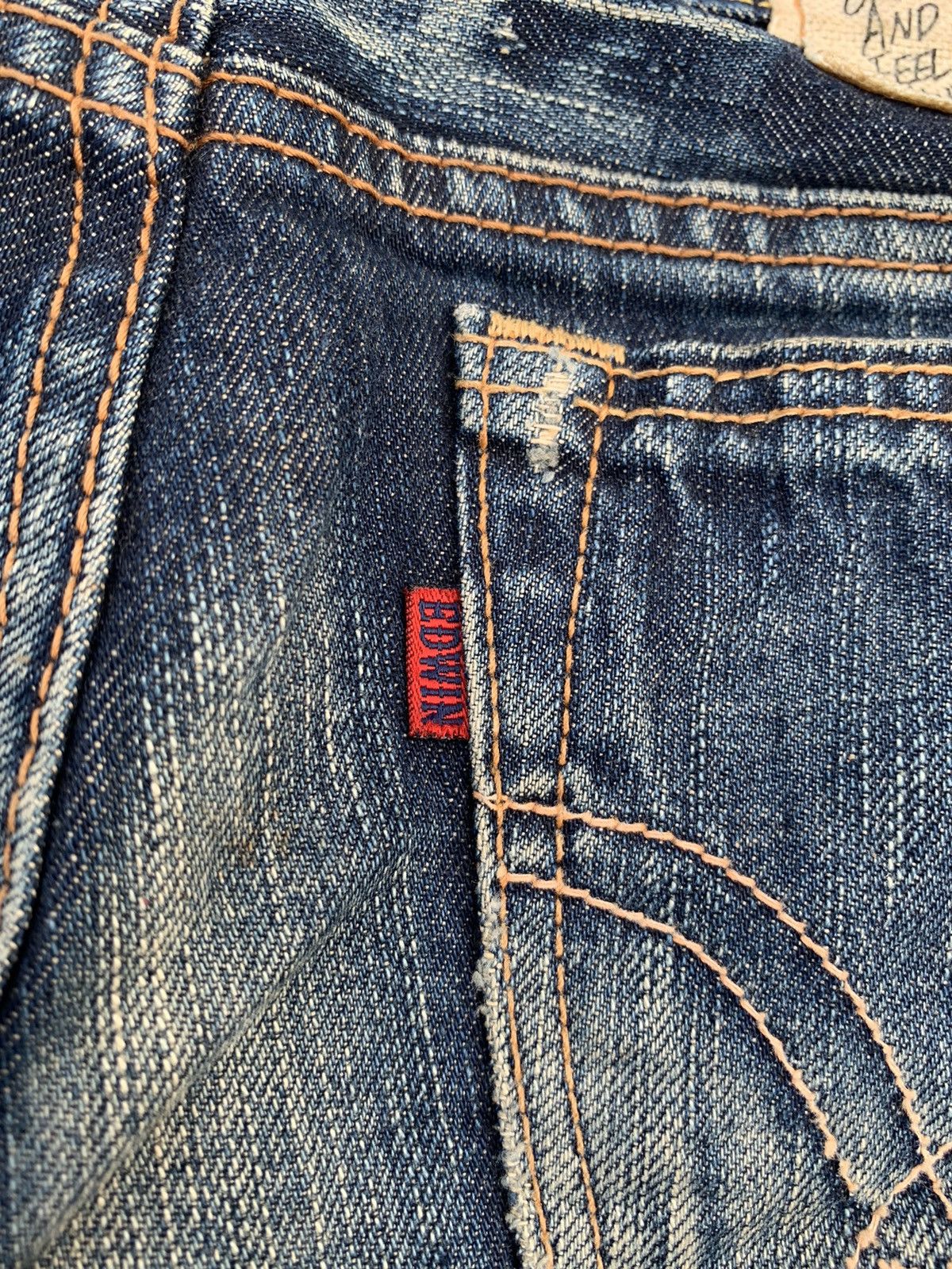 Kapital RARE EDWIN STUDDED PUNK STYLE LIKE HYSTERIC GLAMOUR DENIM Size US 31 - 18 Thumbnail