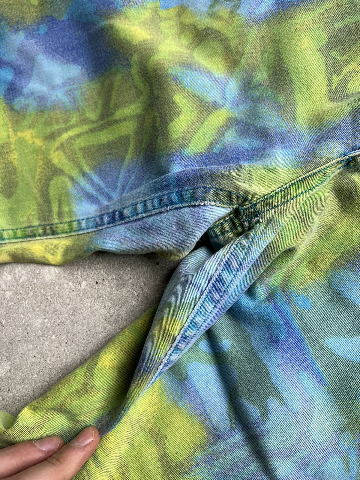 Diesel × Hysteric Glamour × Le Grande Bleu (L.G.B.) Crazy Y2K Opium Diesel IfSixWasNine style LGB Size 29" - 10 Thumbnail
