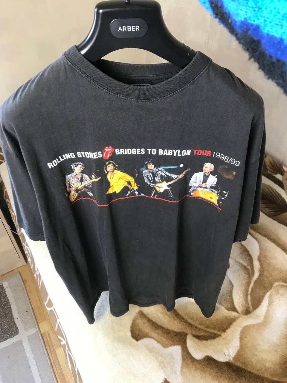 Band Tees 🔥 1998/99 Bridges To Babylon The Rolling Stones Tour T Shirt Size US L / EU 52-54 / 3 - 8 Thumbnail