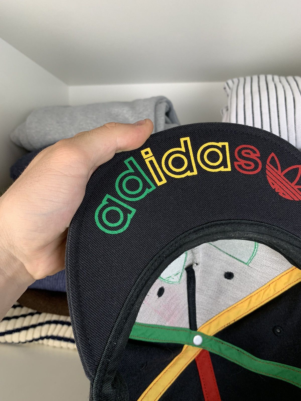 Other Vintage Big Trefoil Logo Rasta Cap Hat Size L Size ONE SIZE - 15 Thumbnail