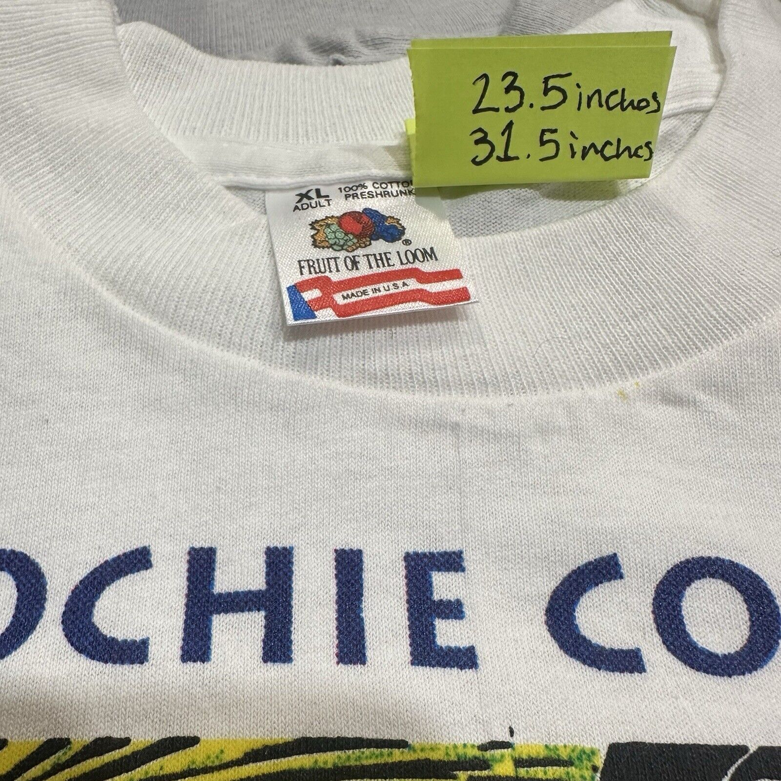 Fruit Of The Loom Vintage 90s Muddy Waters Hoochie Coochie Man Graphic T Shirt Size US XL / EU 56 / 4 - 7 Thumbnail